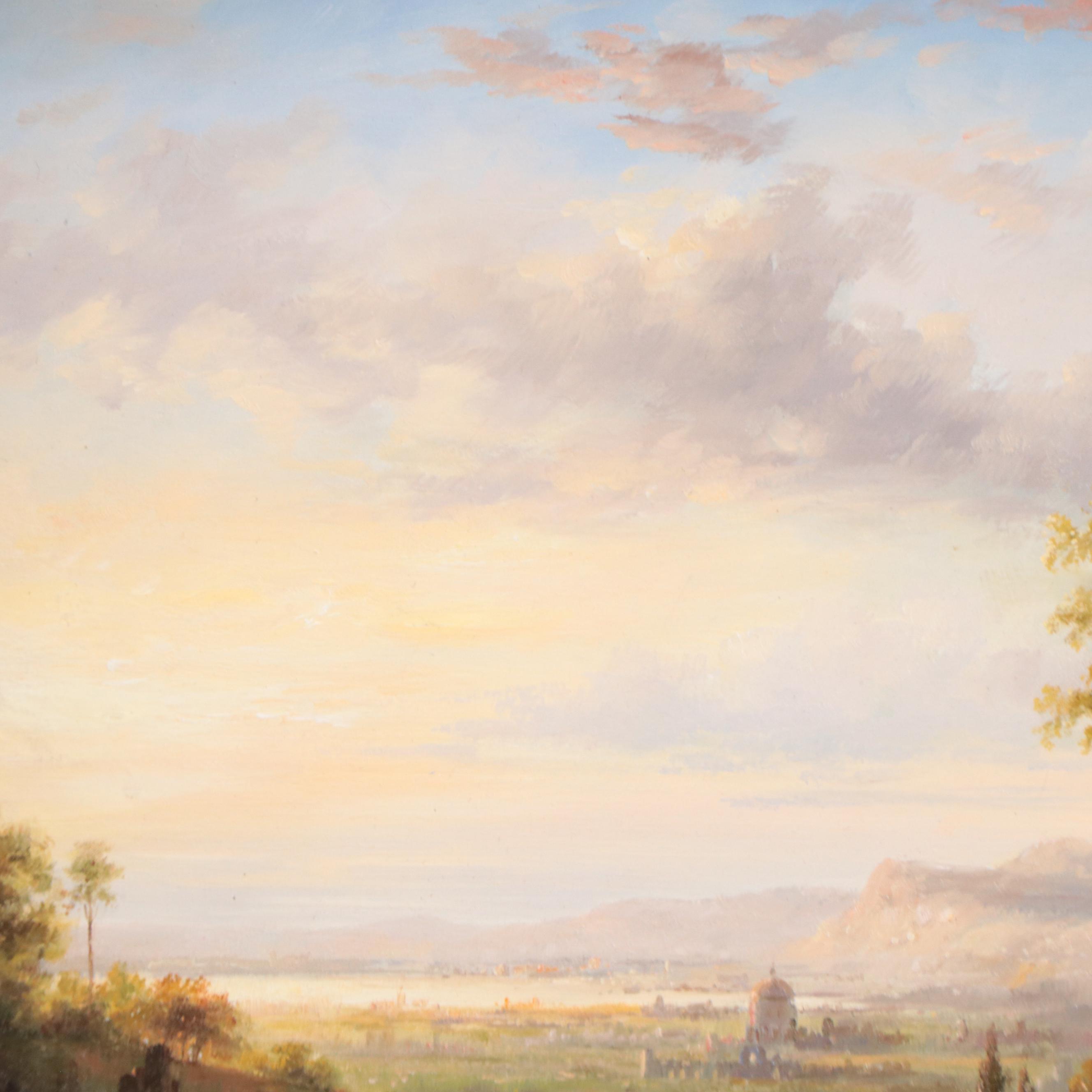 Southern European Landscape Oil Painting