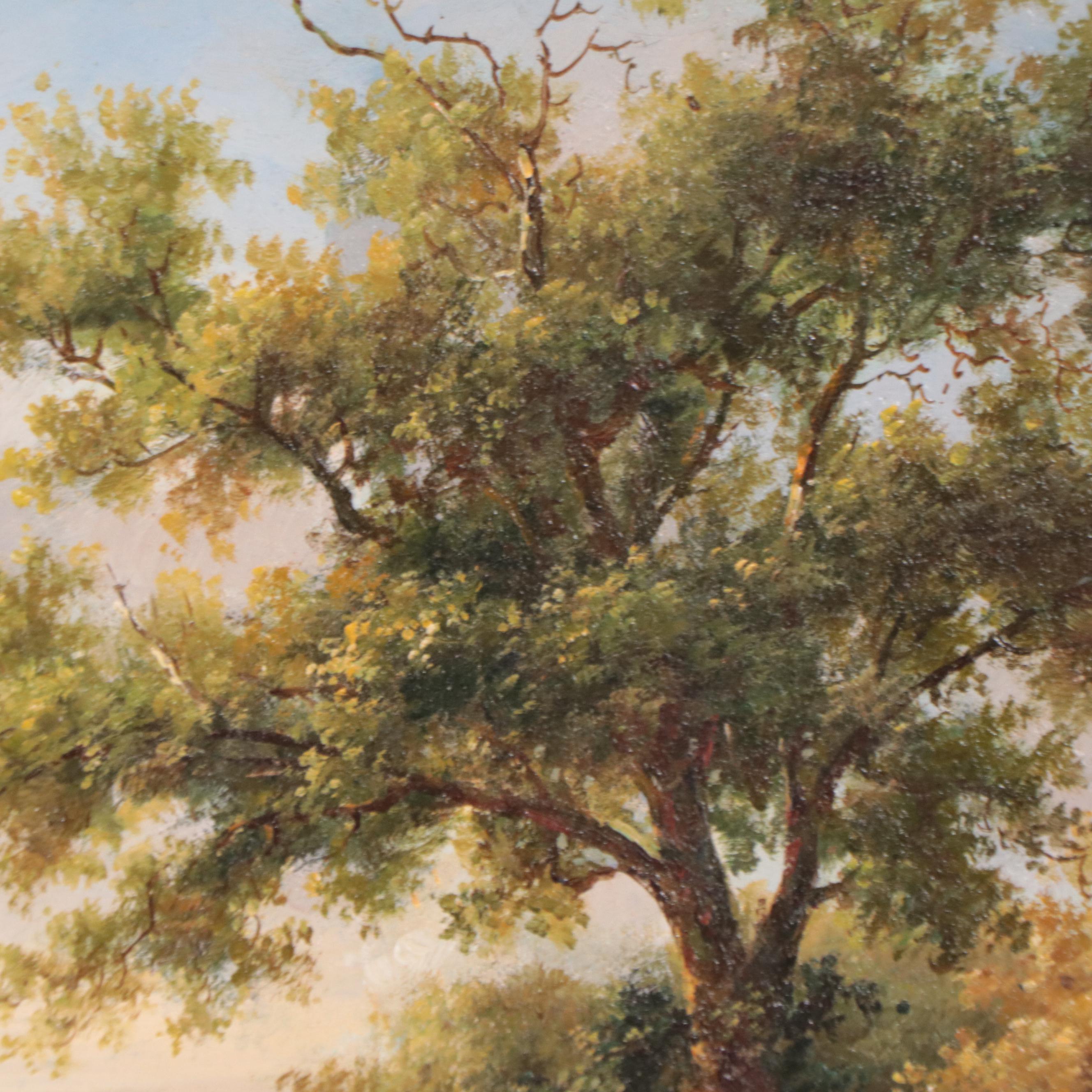 Southern European Landscape Oil Painting