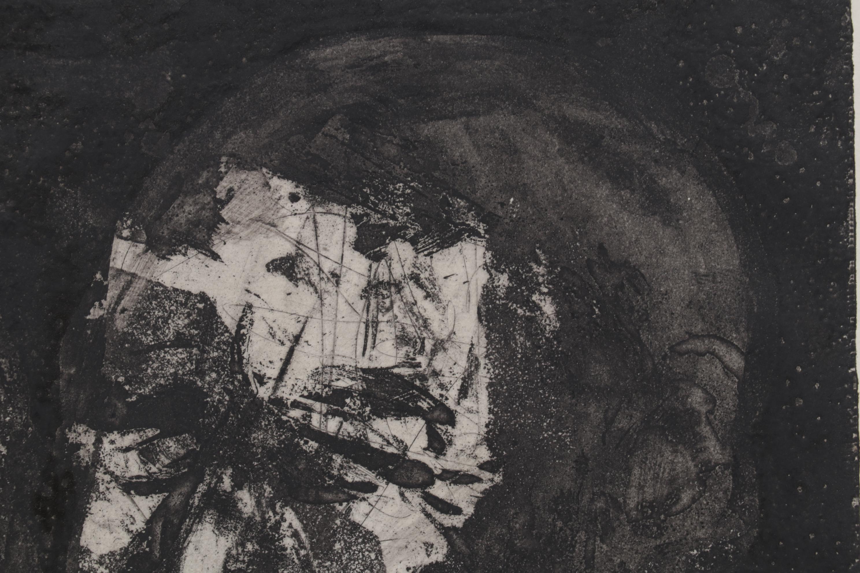 Sidney Chafetz Etching with Aquatint "Another Generation," 1965