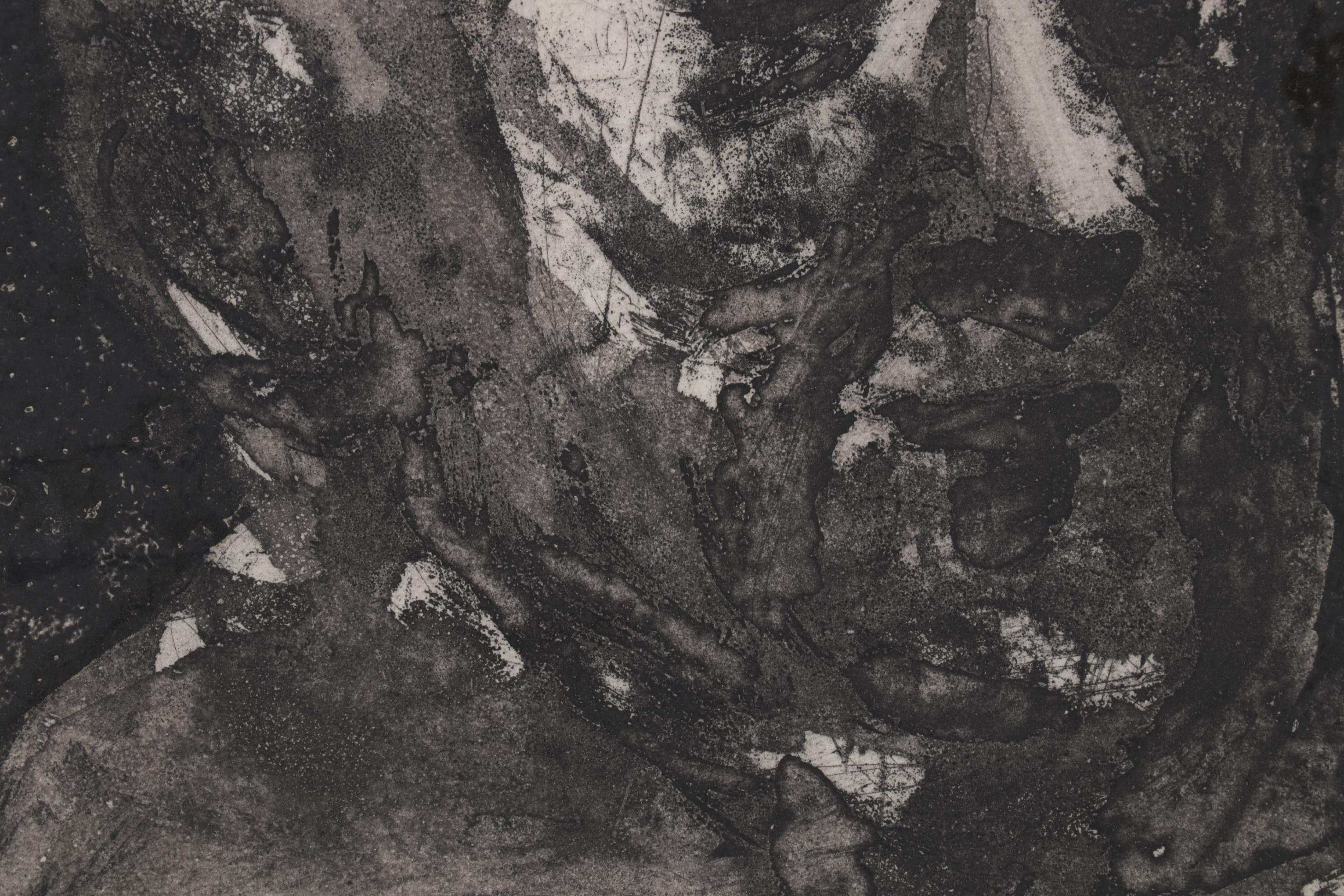 Sidney Chafetz Etching with Aquatint "Another Generation," 1965