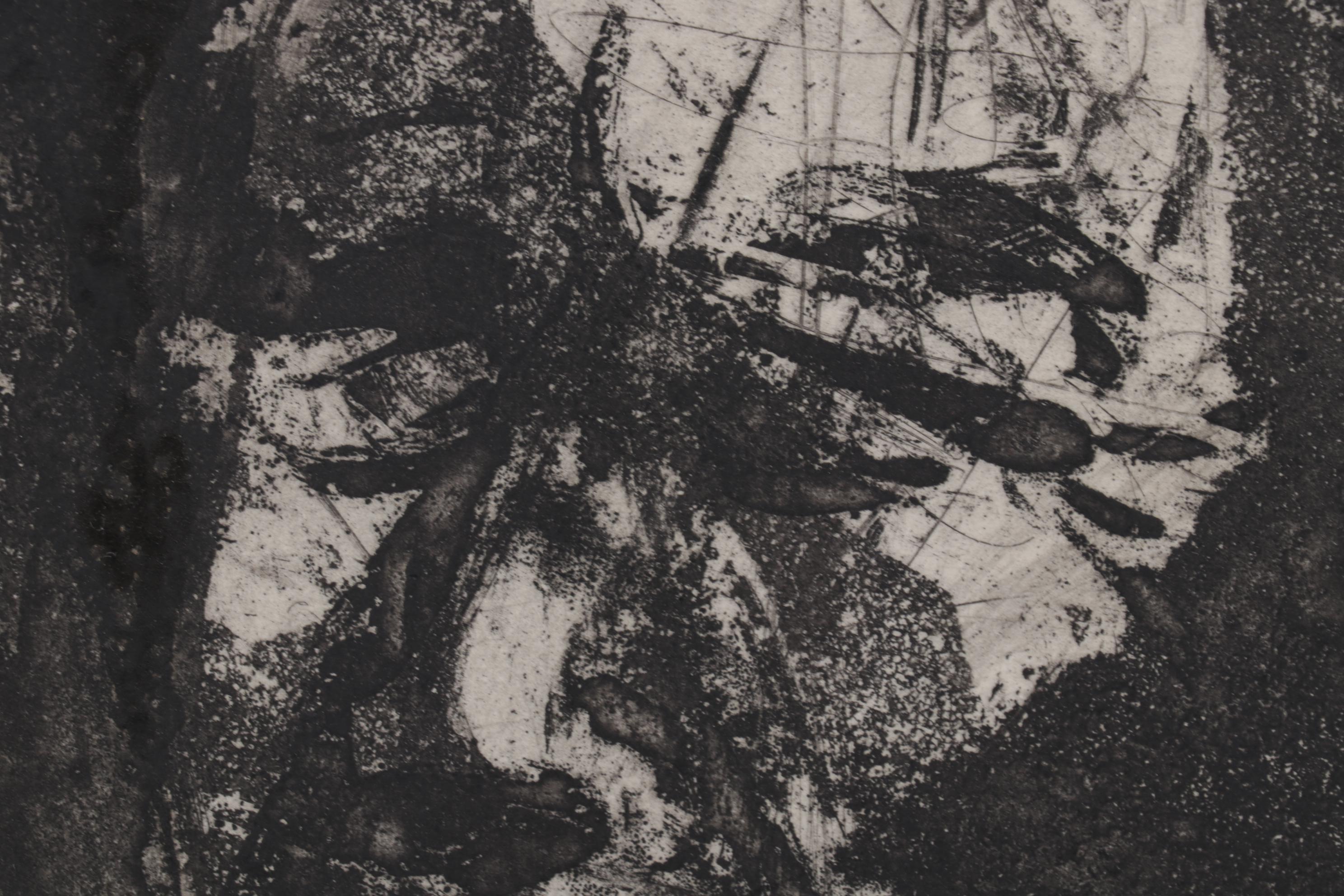 Sidney Chafetz Etching with Aquatint "Another Generation," 1965