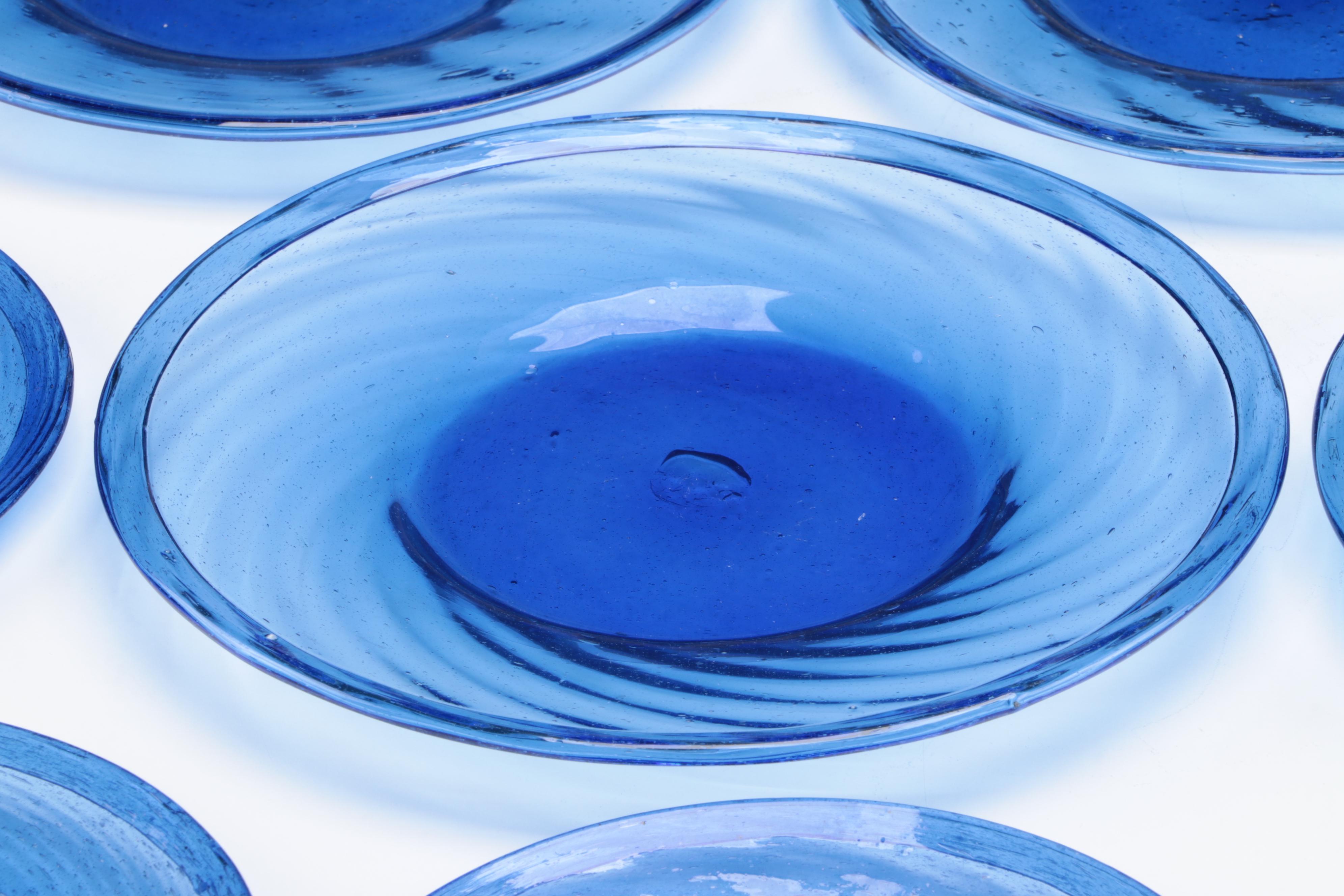 Blown Glass Plates and Other Tableware