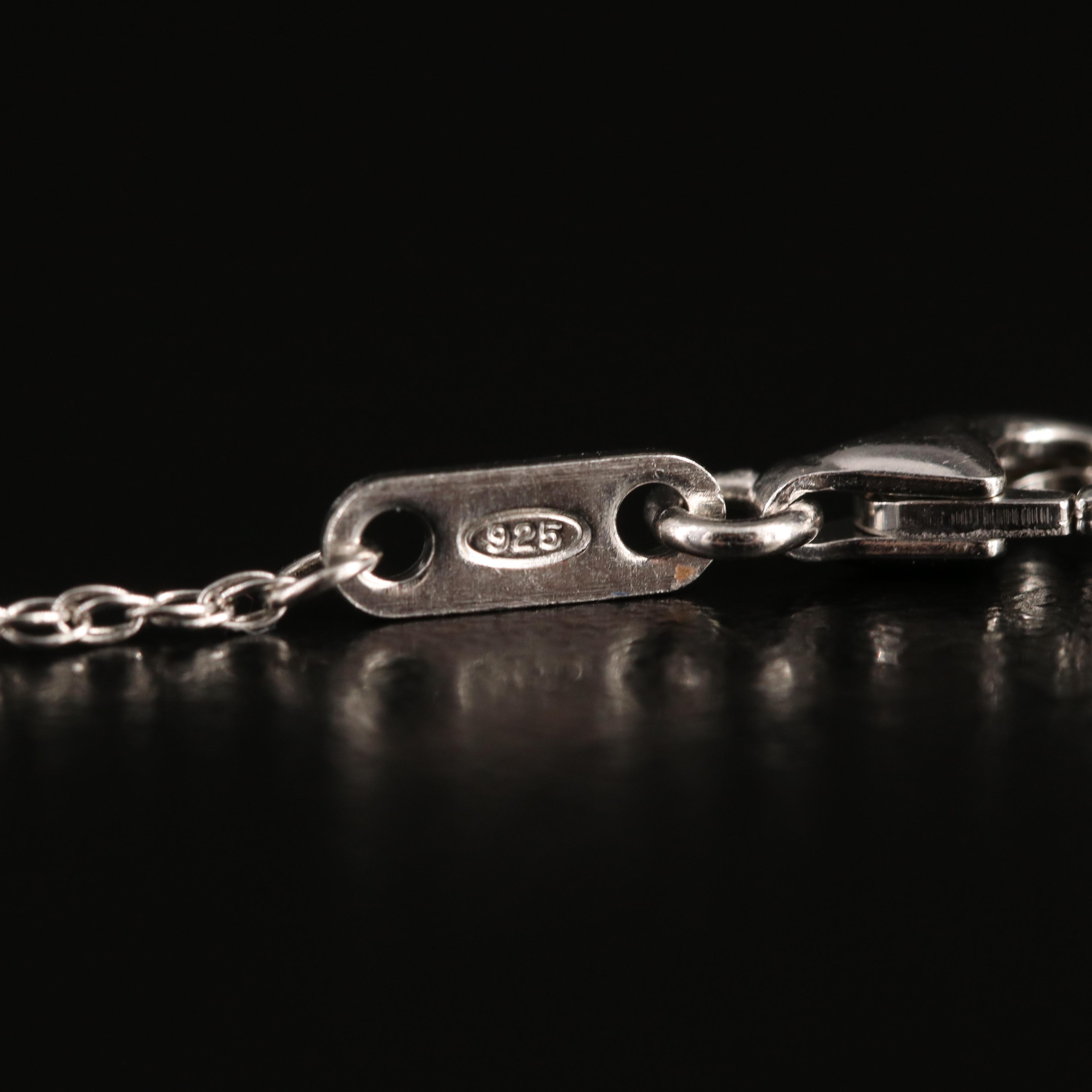 Sterling Topaz and Sapphire Necklace