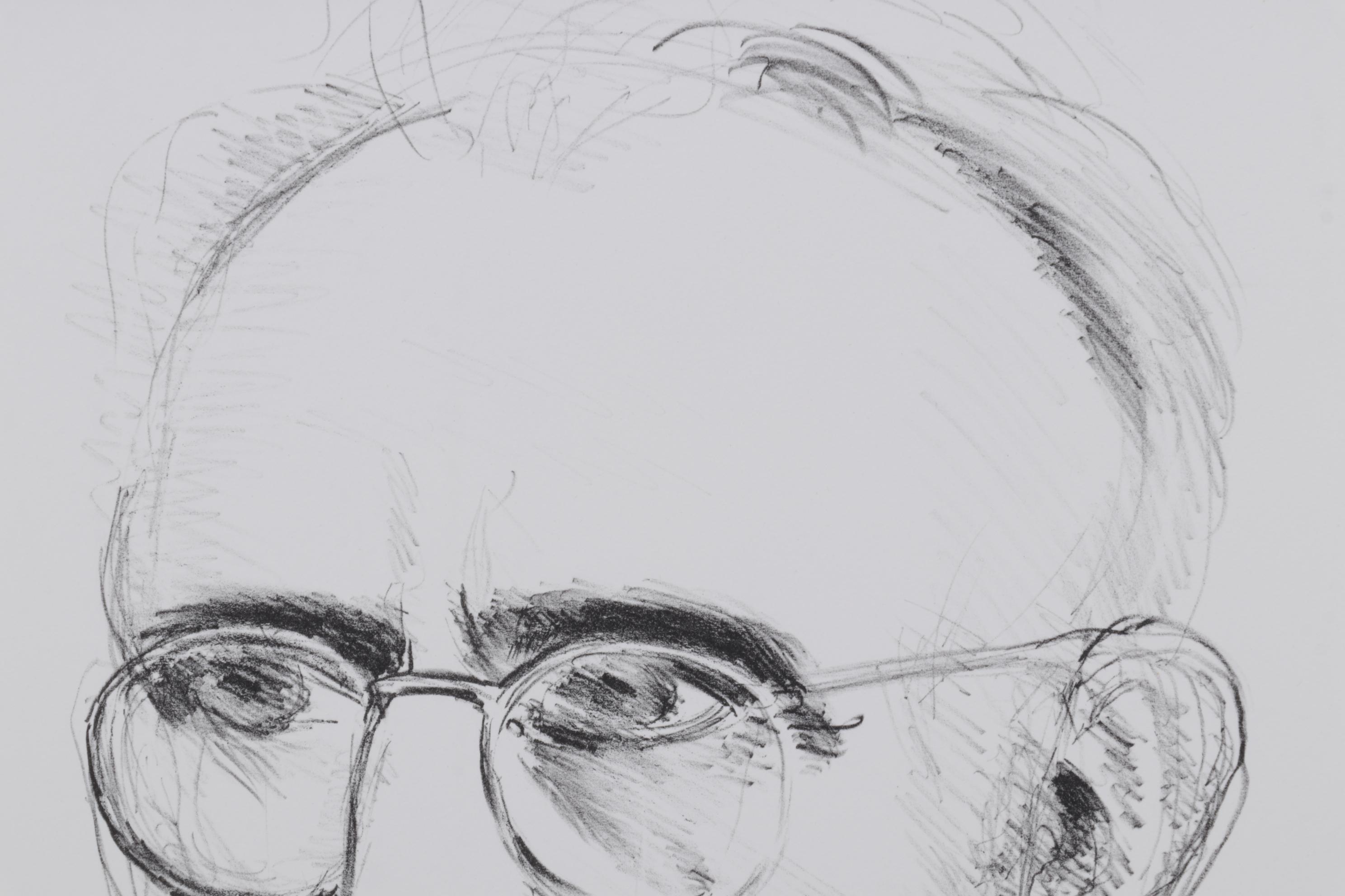 Sidney Chafetz Lithograph "George Oppen," 1981