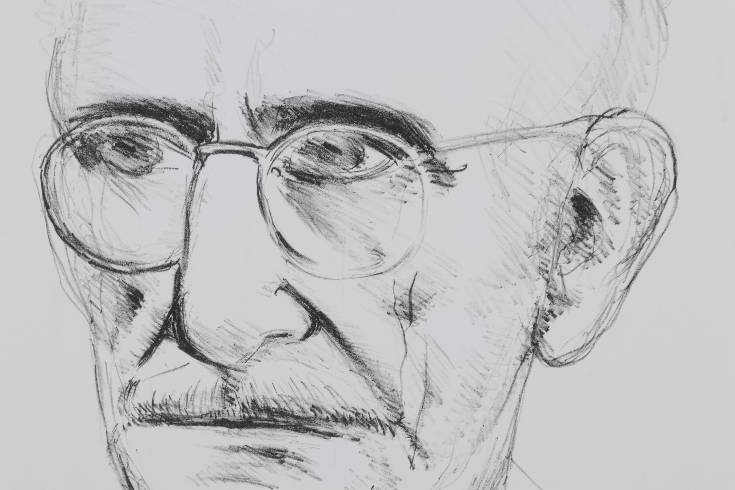 Sidney Chafetz Lithograph "George Oppen," 1981