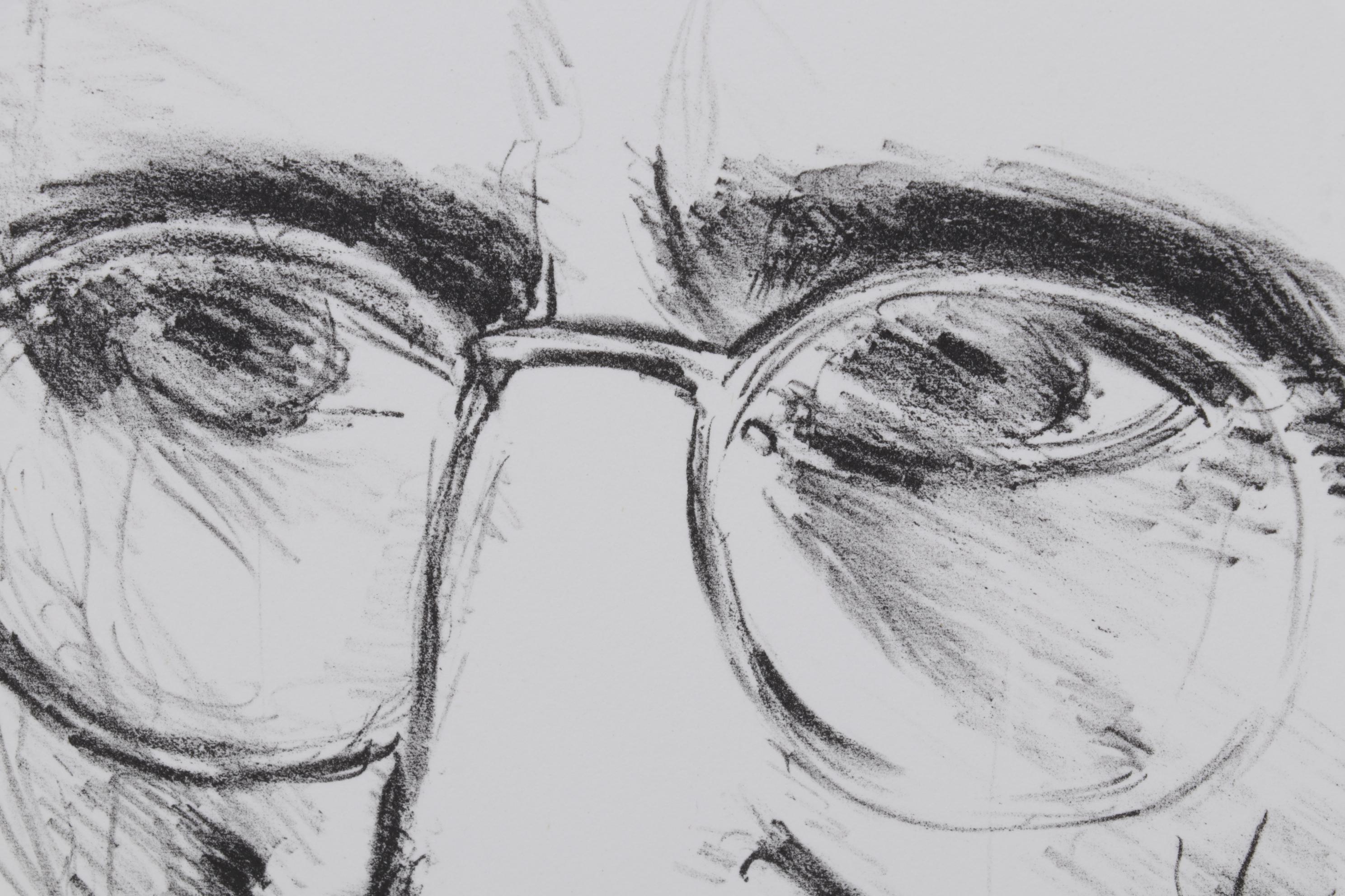 Sidney Chafetz Lithograph "George Oppen," 1981