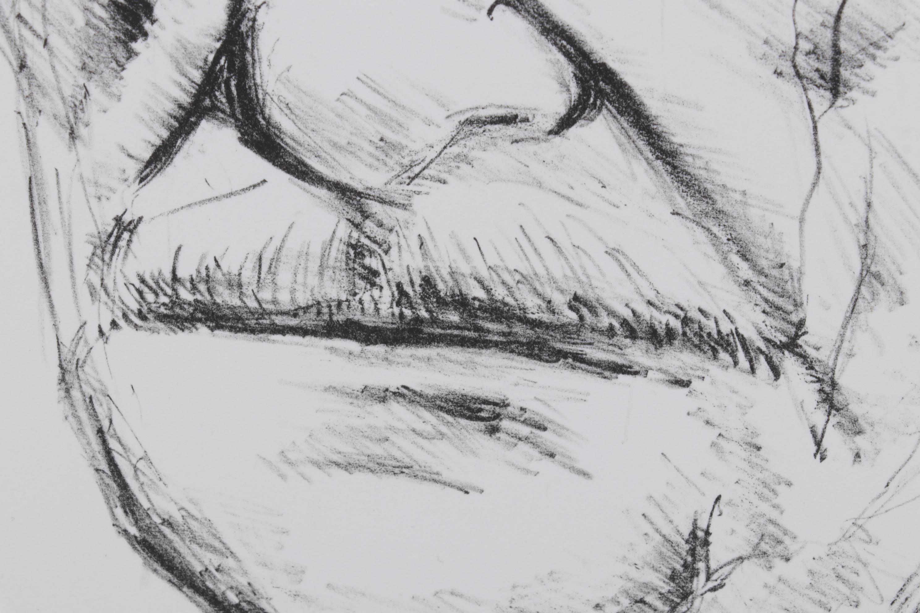 Sidney Chafetz Lithograph "George Oppen," 1981