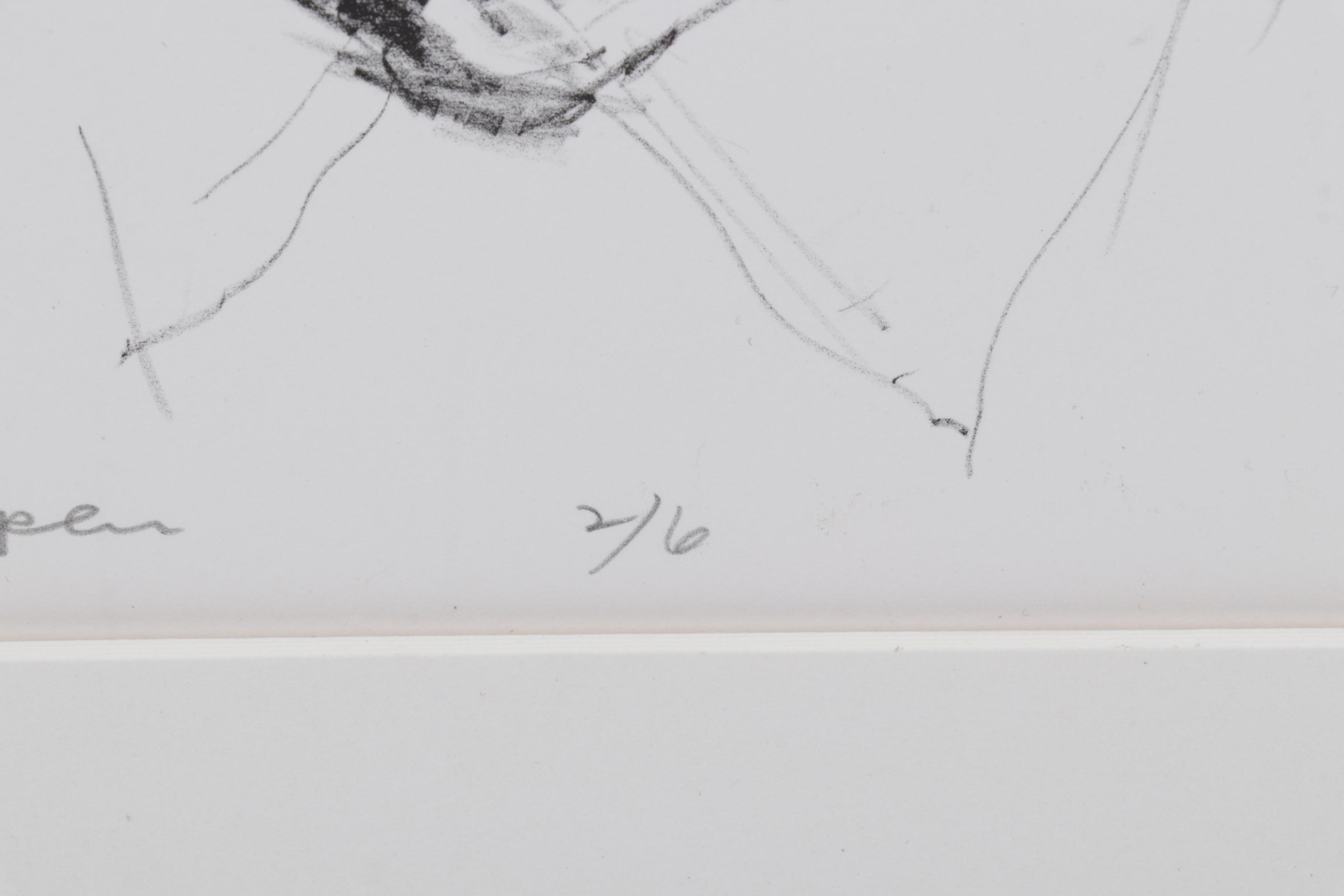 Sidney Chafetz Lithograph "George Oppen," 1981