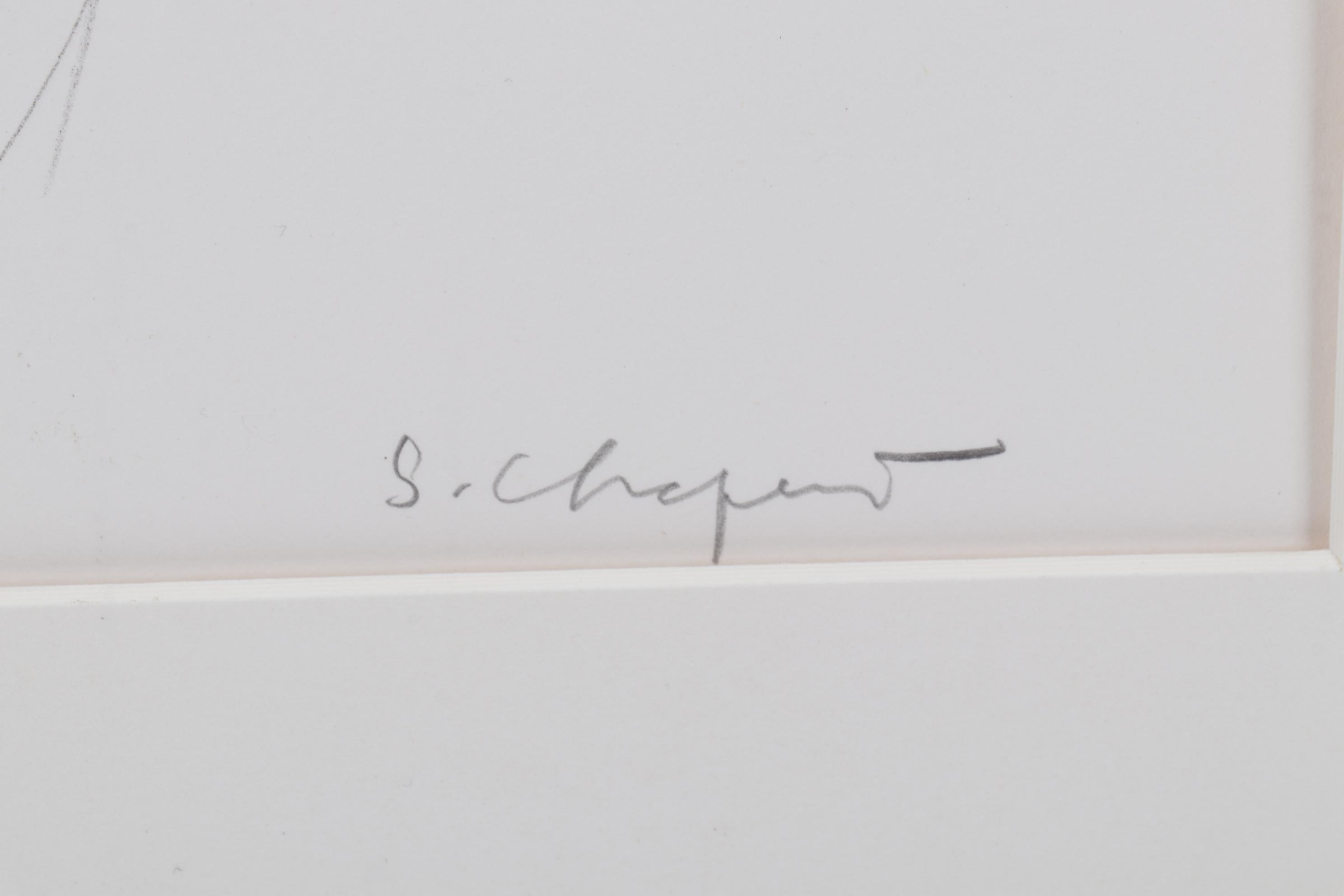 Sidney Chafetz Lithograph "George Oppen," 1981