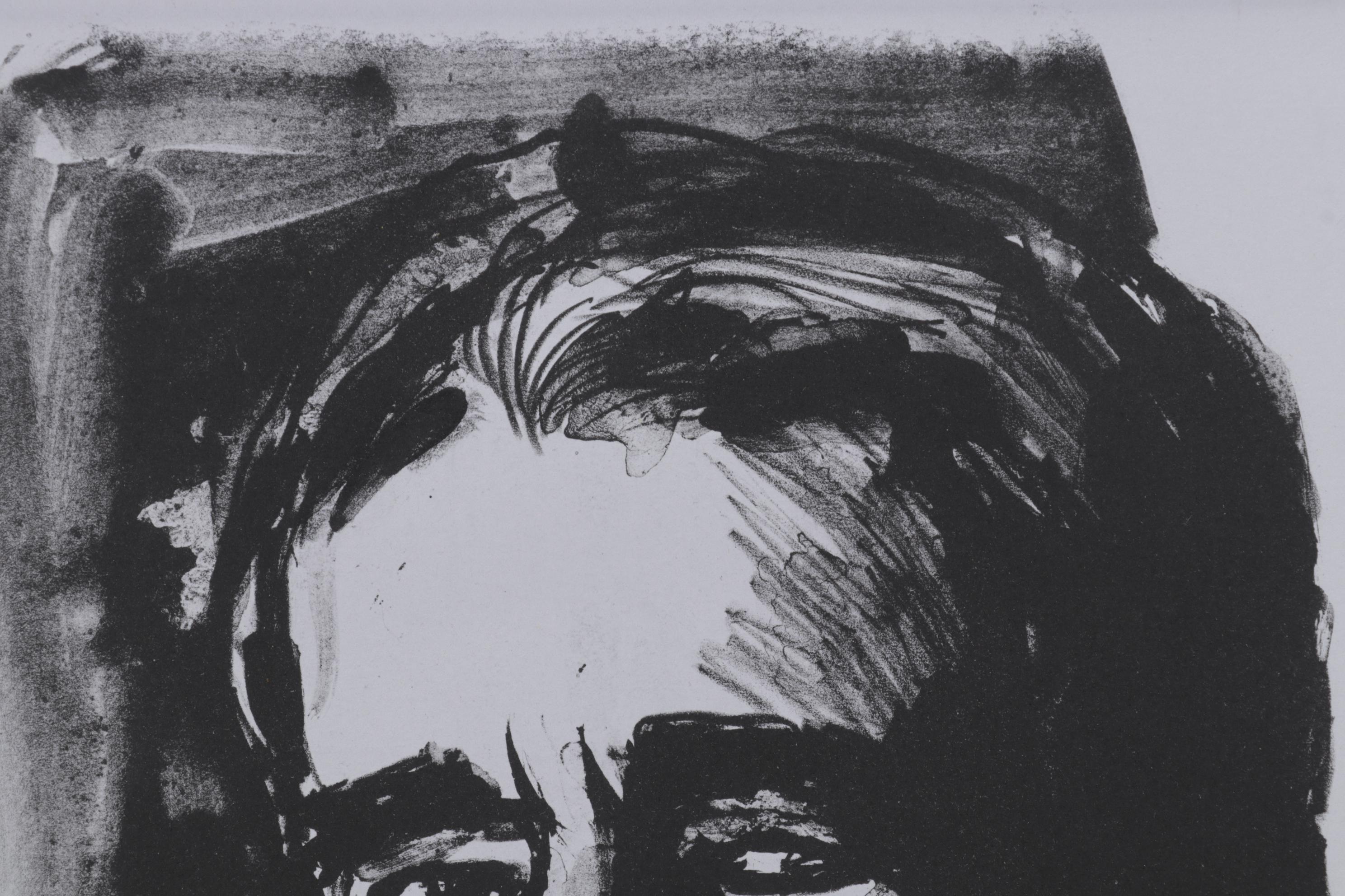 Sidney Chafetz Lithograph "Alfred Kazin," 2003