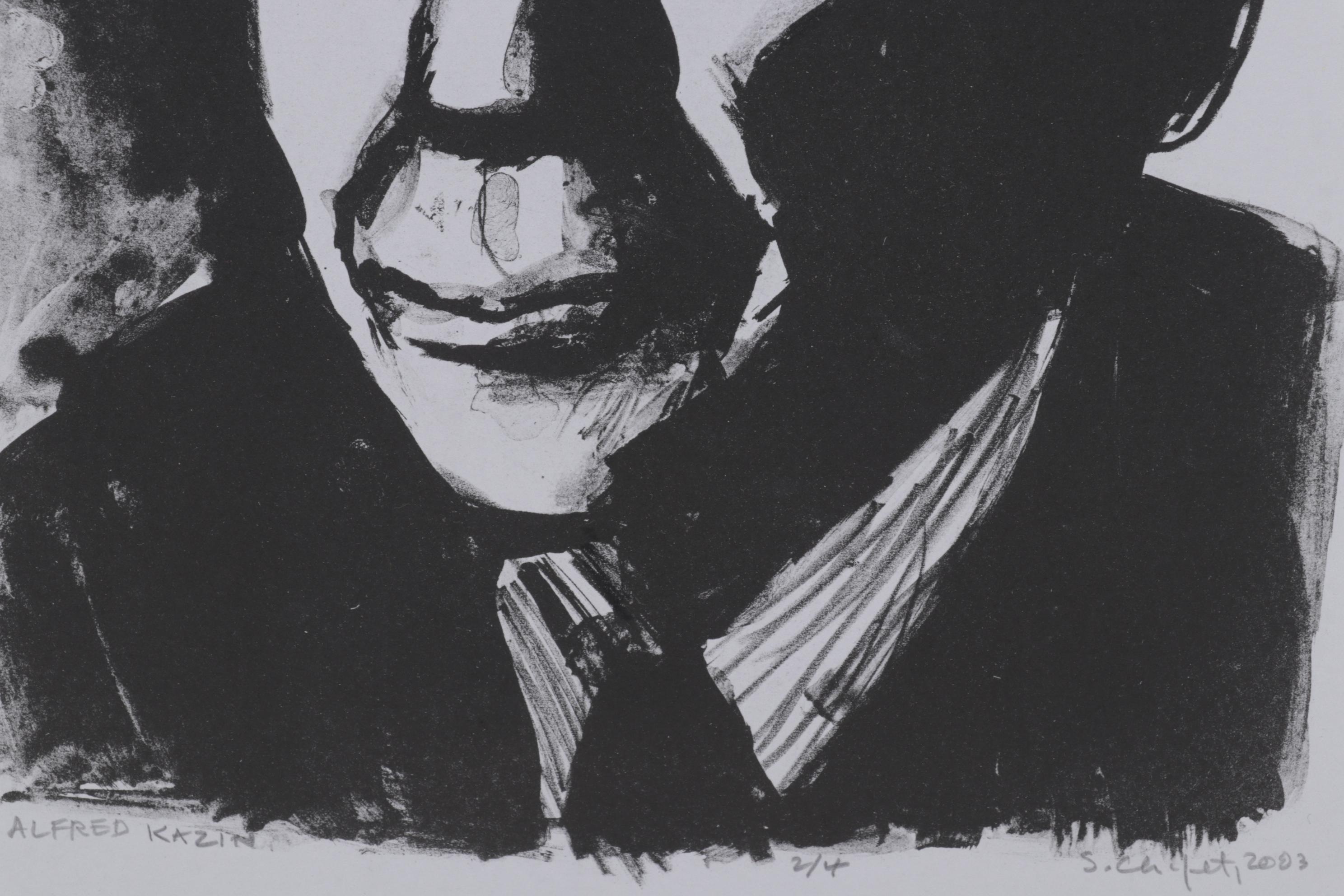 Sidney Chafetz Lithograph "Alfred Kazin," 2003