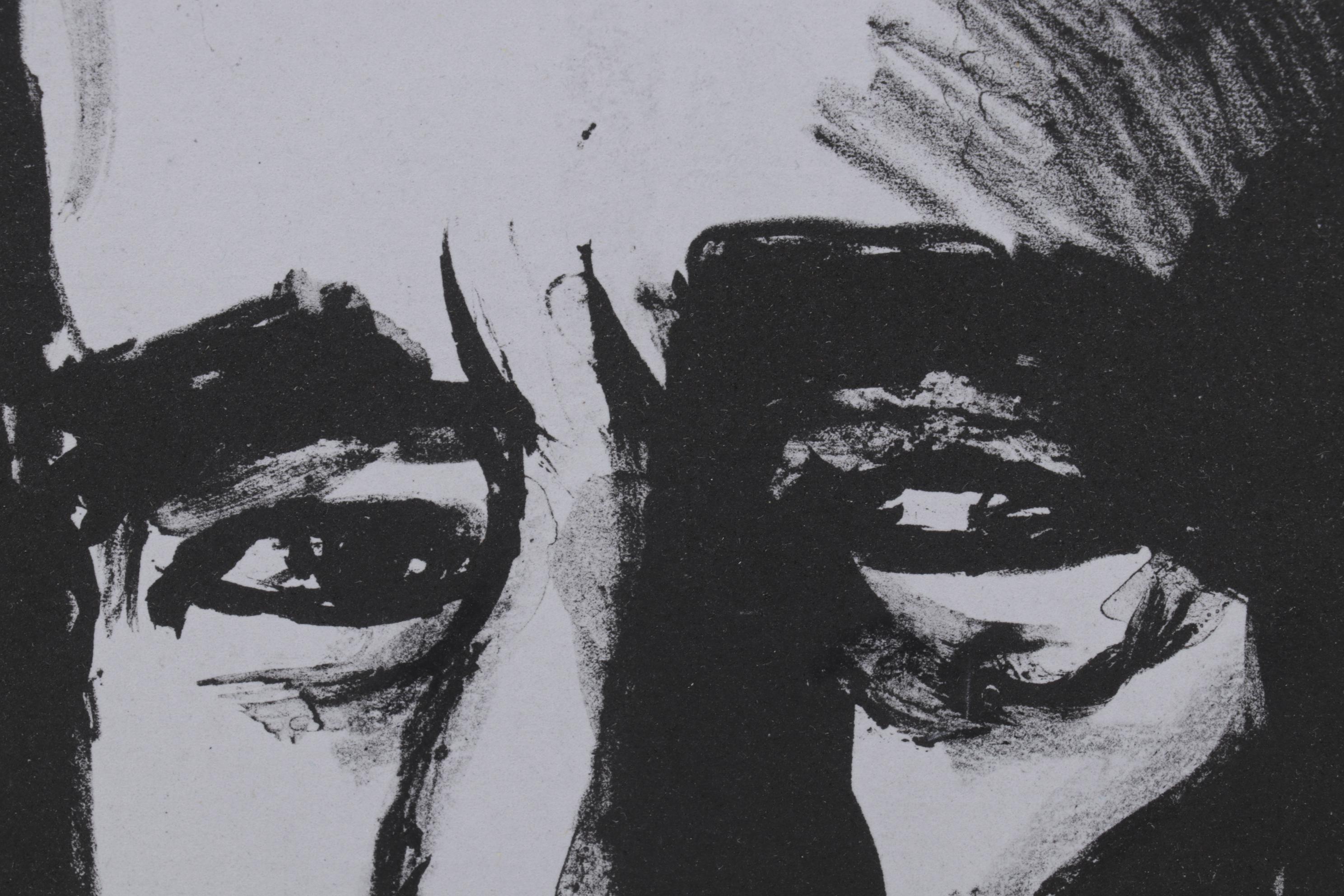 Sidney Chafetz Lithograph "Alfred Kazin," 2003