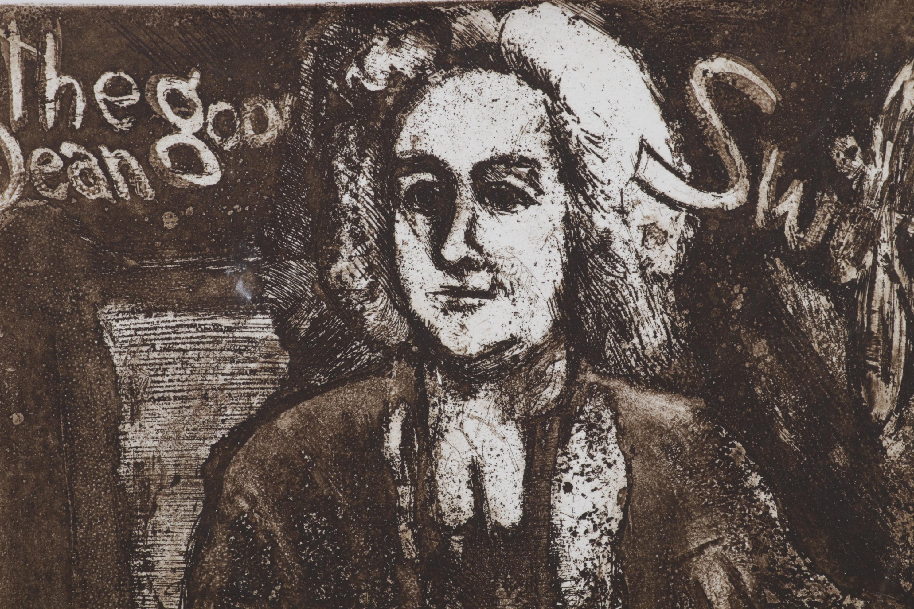 Sidney Chafetz Etching With Aquatint "Swift," 1973