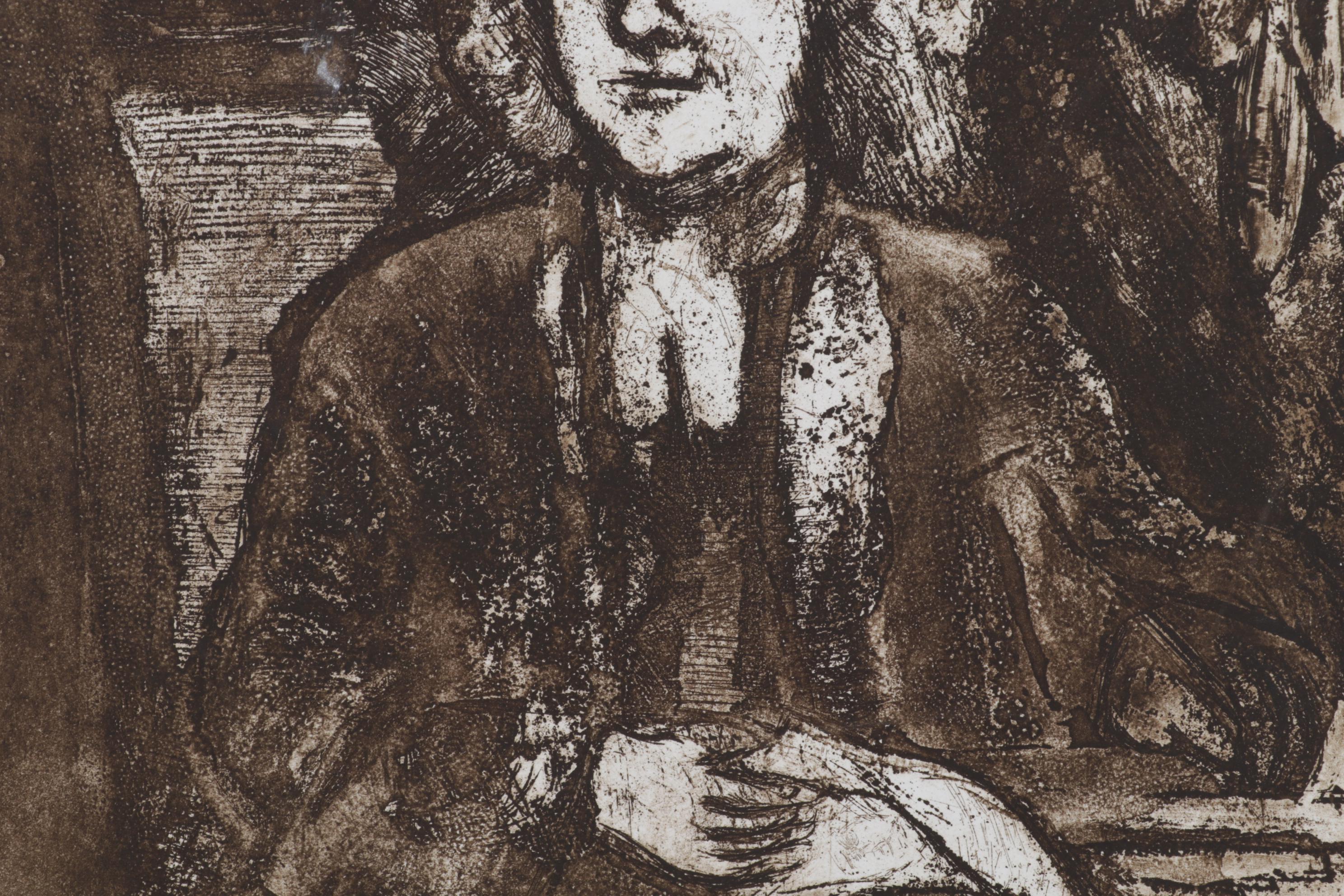 Sidney Chafetz Etching With Aquatint "Swift," 1973