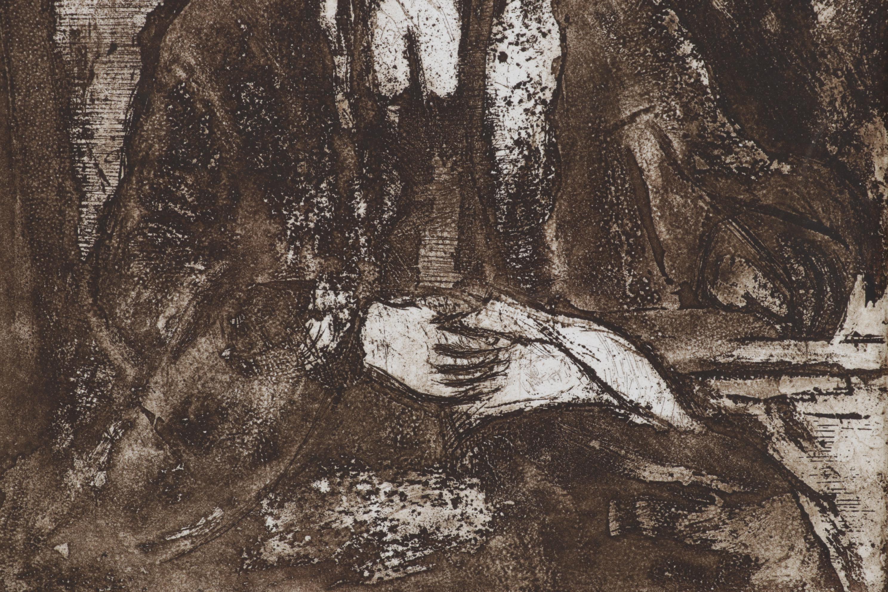 Sidney Chafetz Etching With Aquatint "Swift," 1973