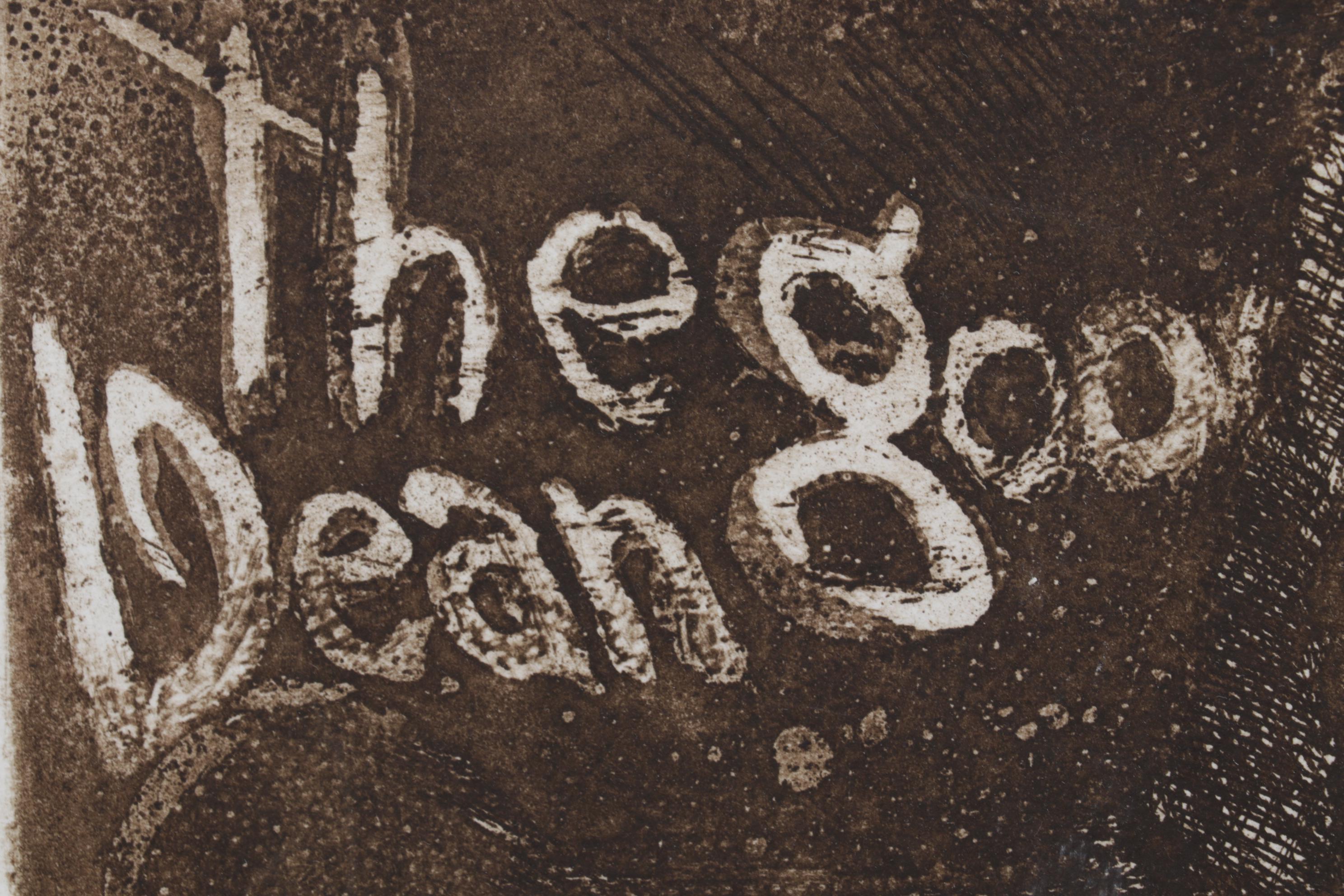 Sidney Chafetz Etching With Aquatint "Swift," 1973