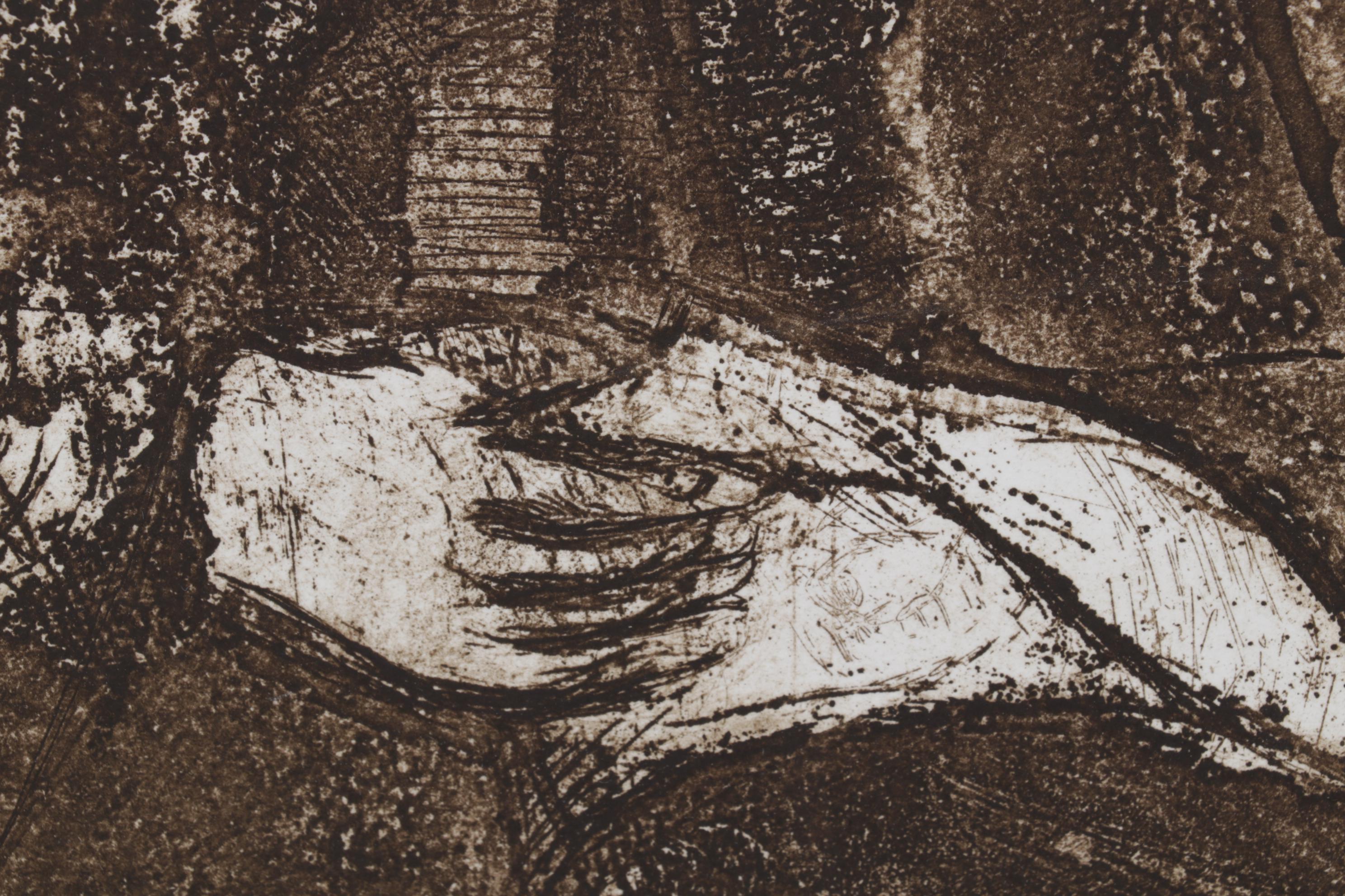 Sidney Chafetz Etching With Aquatint "Swift," 1973