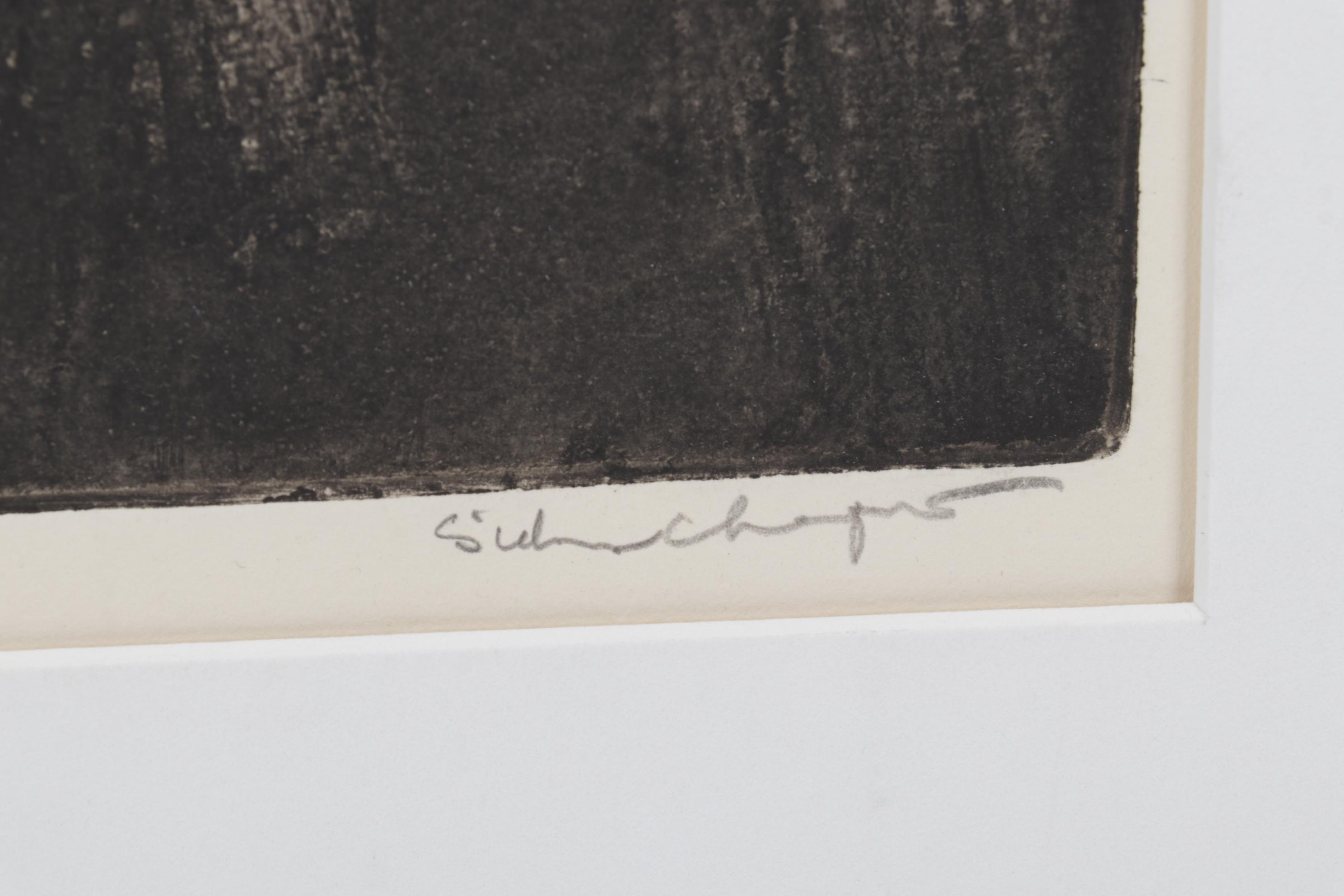 Sidney Chafetz Etching With Aquatint "The Arrival of the Actress," 1968