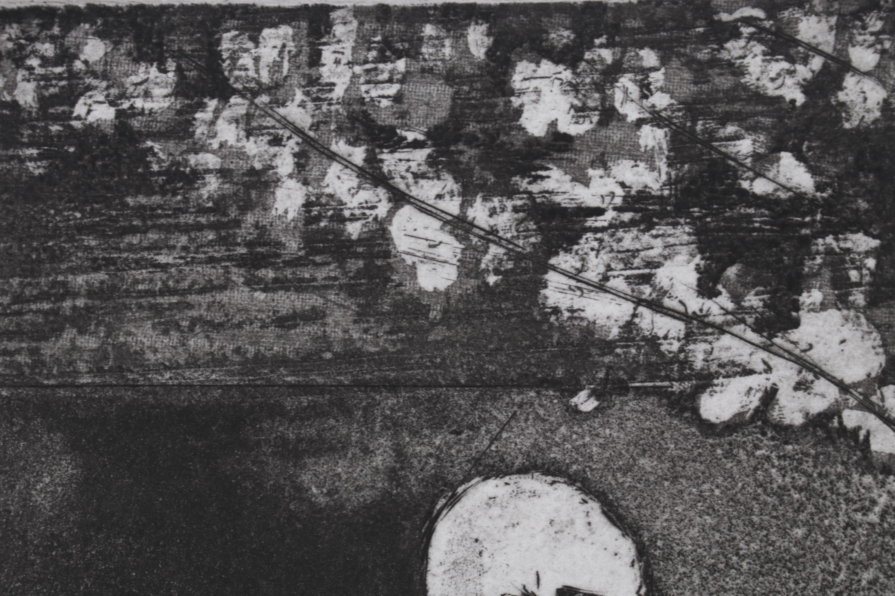 Sidney Chafetz Etching "W. C. Williams," 1970