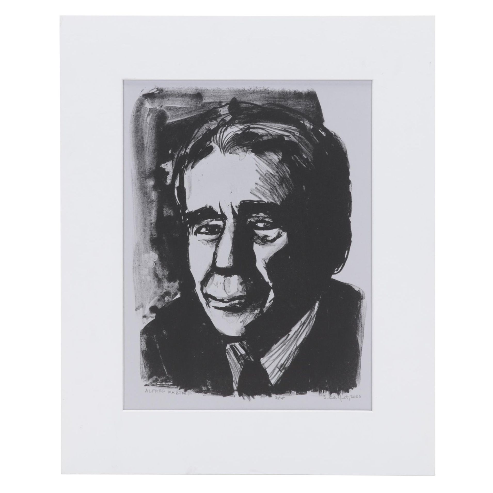 Sidney Chafetz Lithograph "Alfred Kazin," 2003