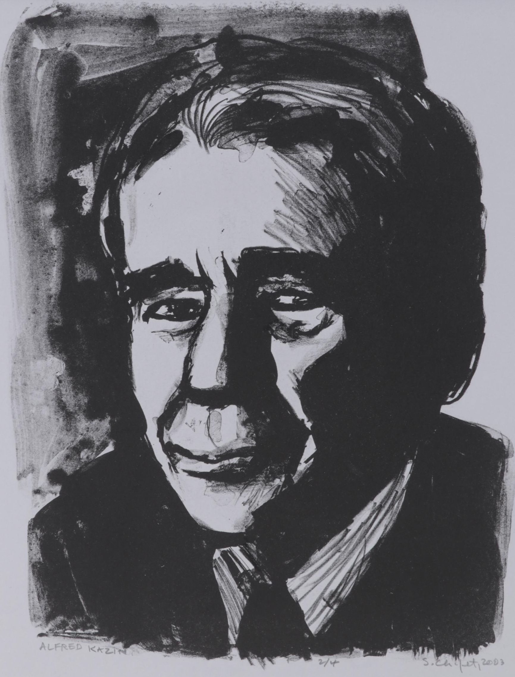 Sidney Chafetz Lithograph "Alfred Kazin," 2003