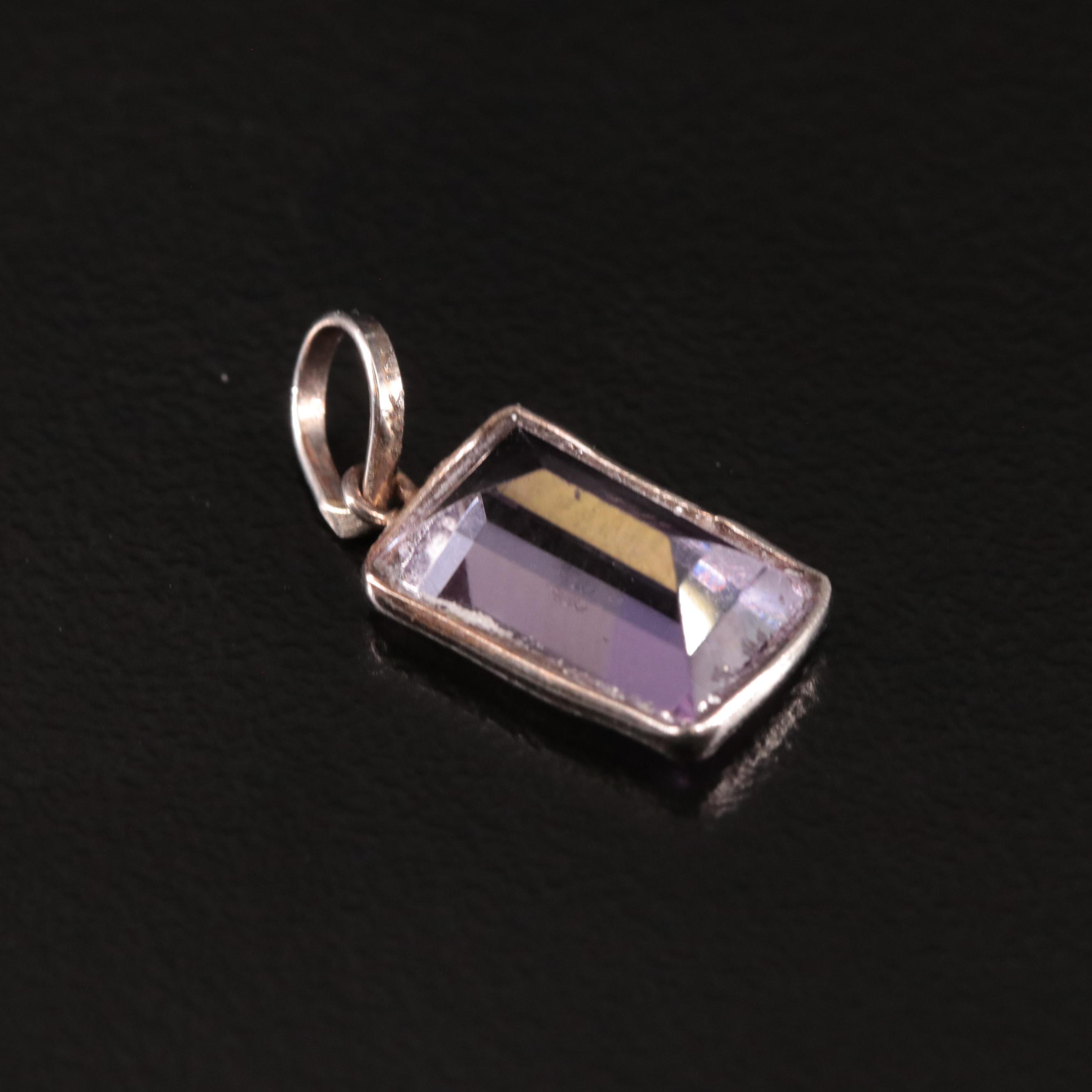 14K Amethyst Pendant
