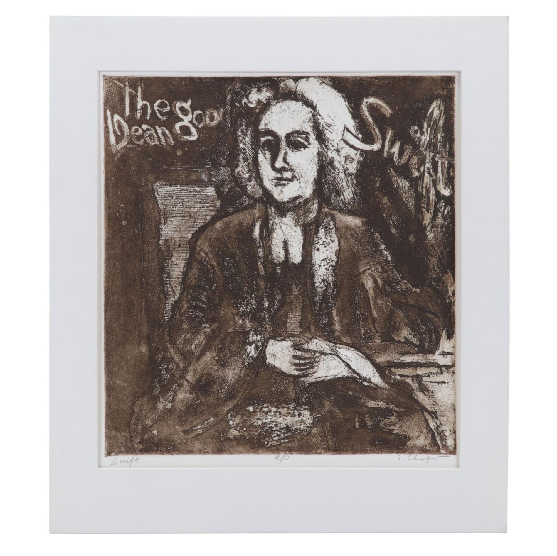 Sidney Chafetz Etching With Aquatint "Swift," 1973