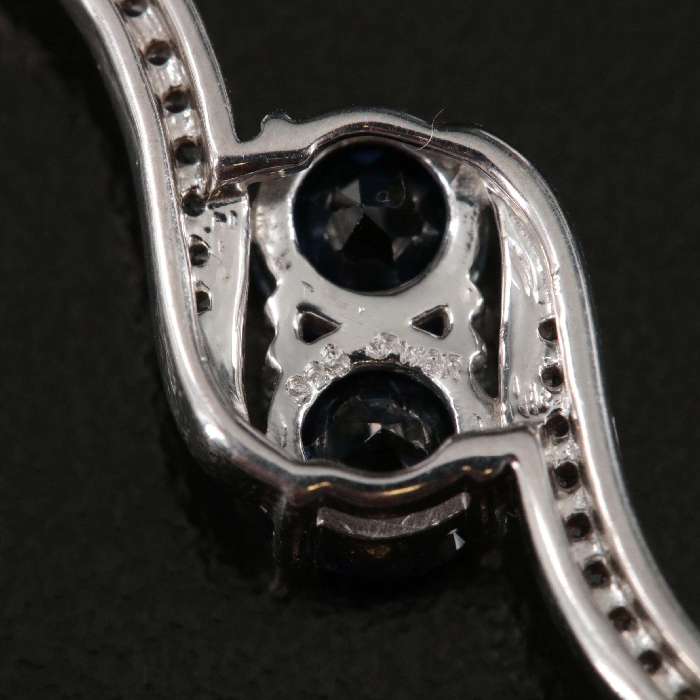 Sterling Sapphire Bolo Bracelet