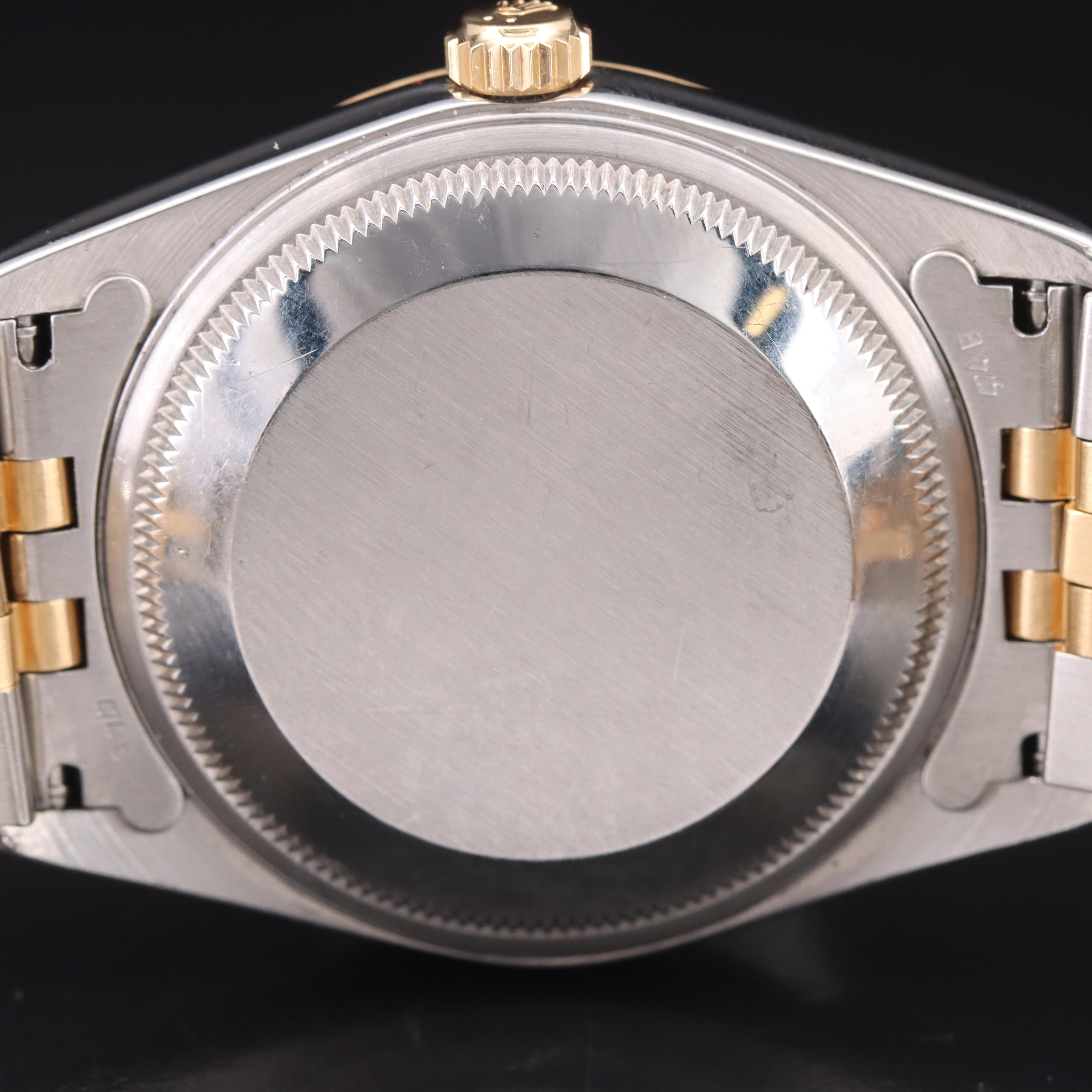 1991 Rolex Oyster Perpetual White Roman Date Watch