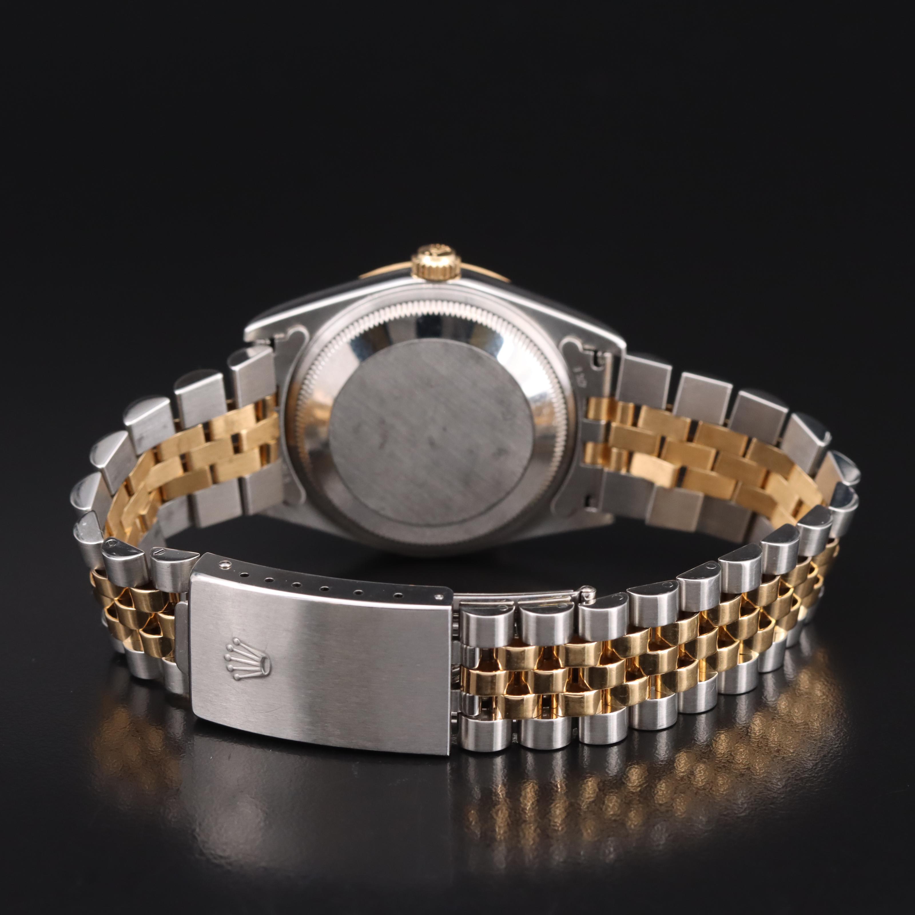 1991 Rolex Oyster Perpetual White Roman Date Watch