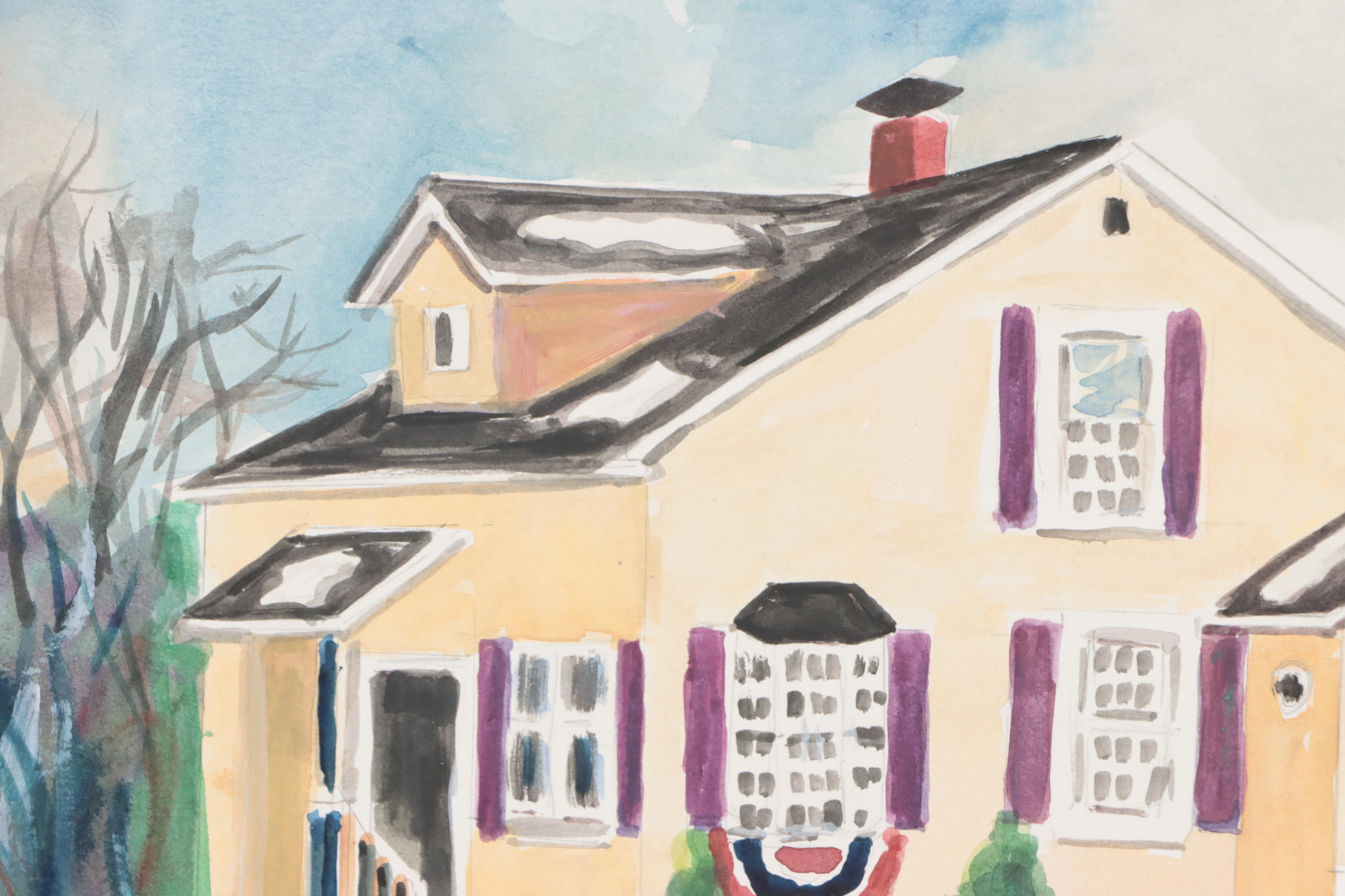 Kathleen Zimbicki Street View Watercolor Painting, 2021