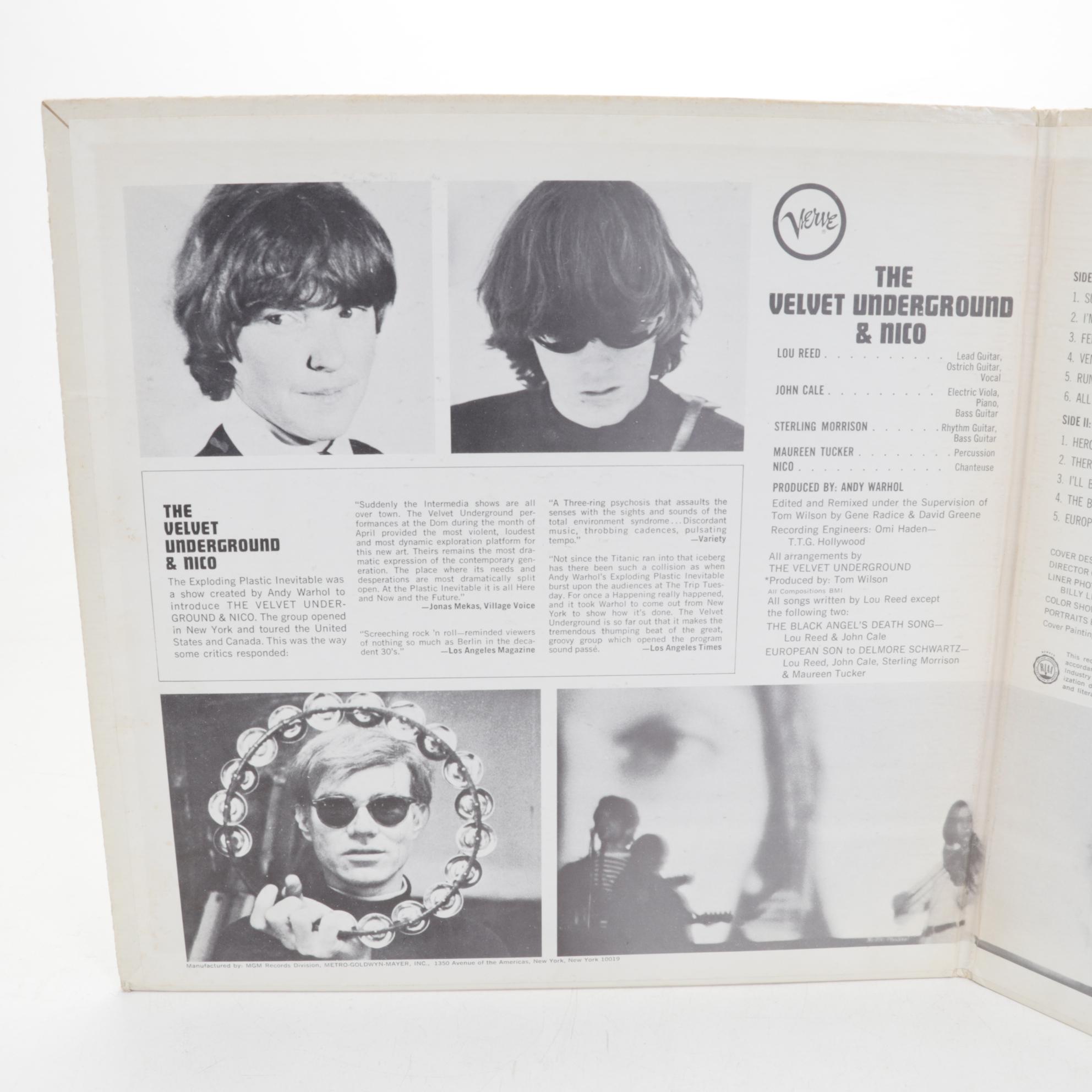 The Velvet Underground & Nico First State, Emerson Cover, Debut Album, 1967