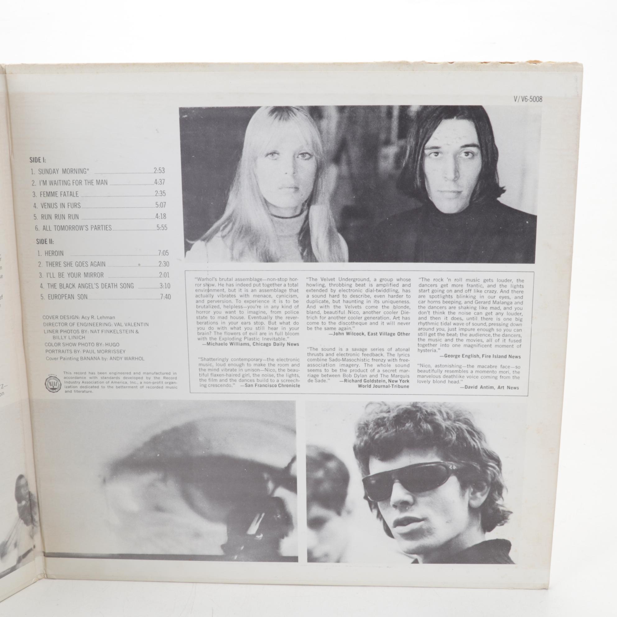 The Velvet Underground & Nico First State, Emerson Cover, Debut Album, 1967