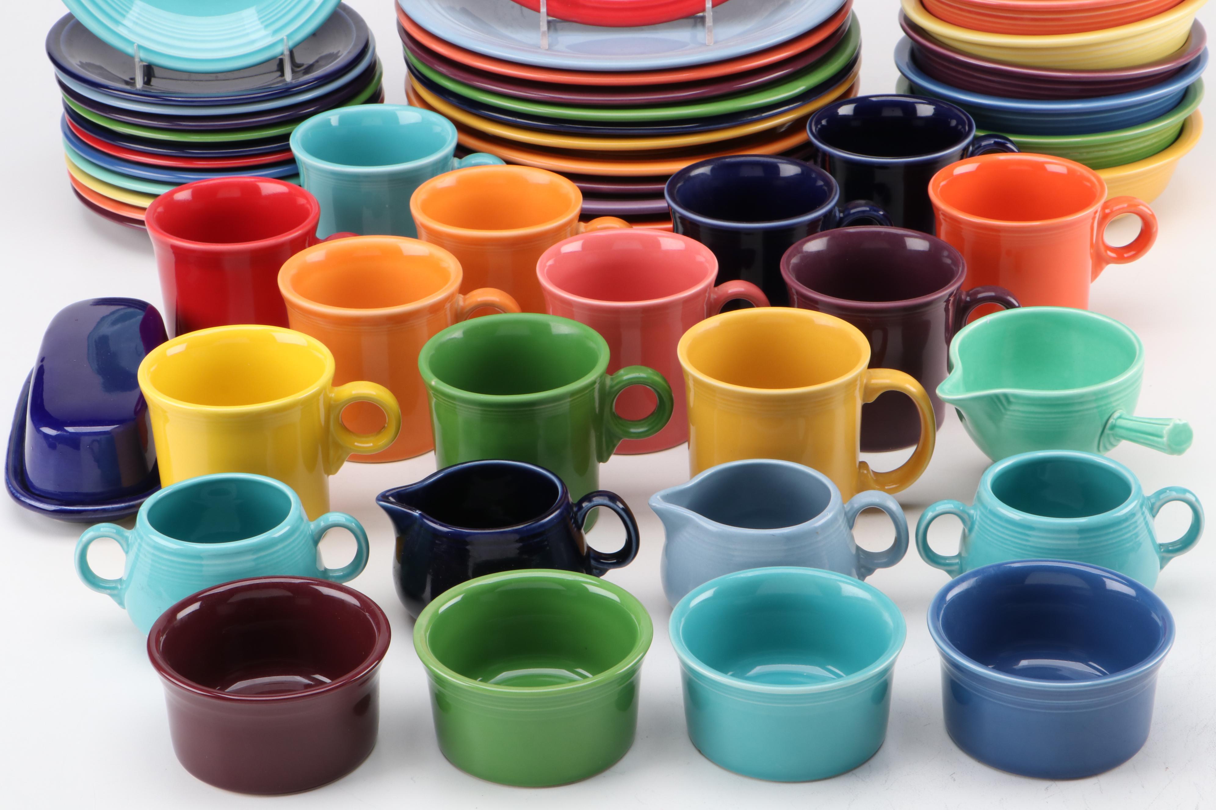 Homer Laughlin "Fiesta" Plates, Bowls, Cups and More