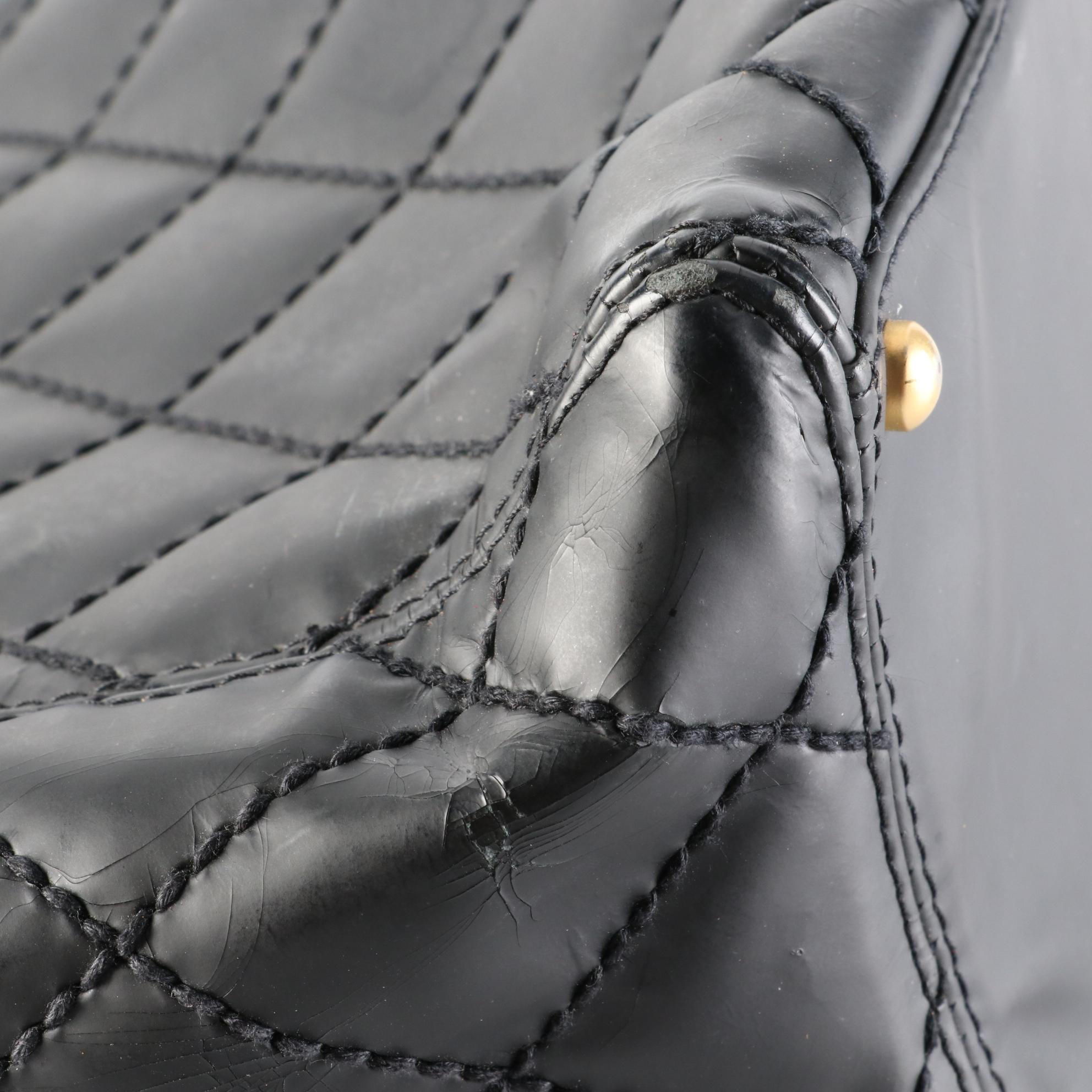 Chanel CC Tote in Glazed Quilted Leather