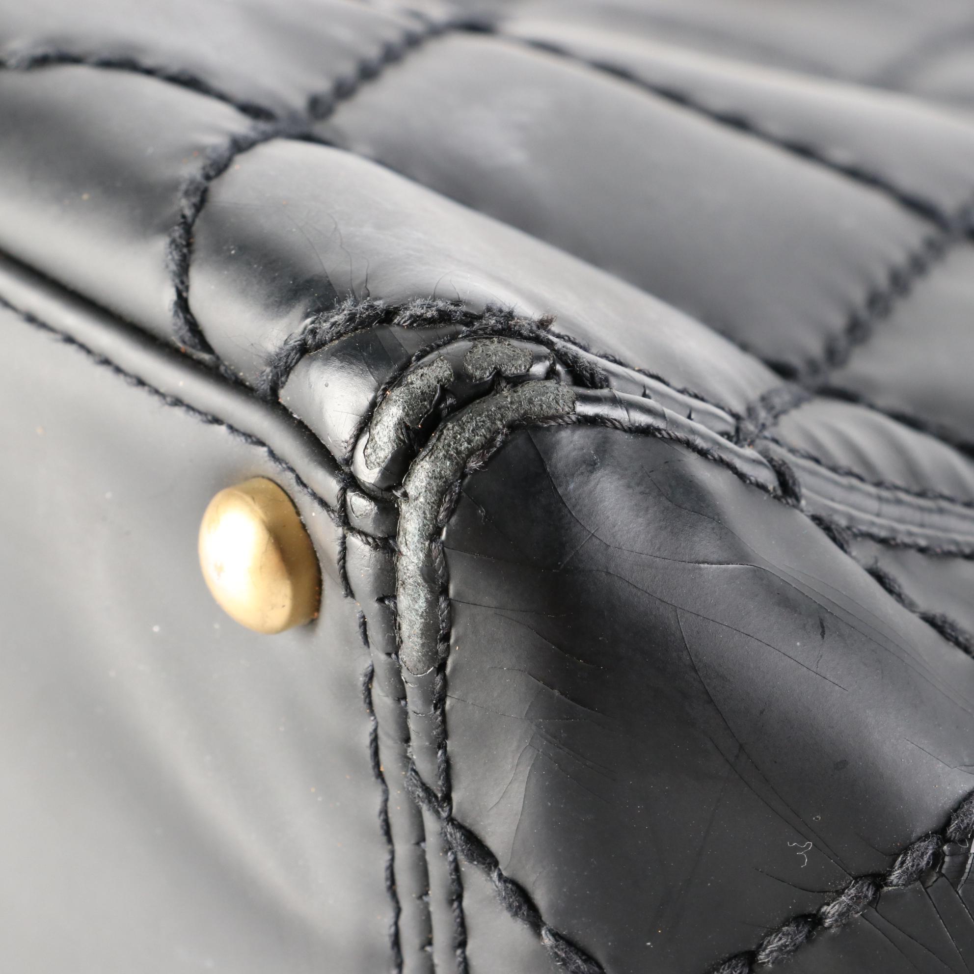 Chanel CC Tote in Glazed Quilted Leather