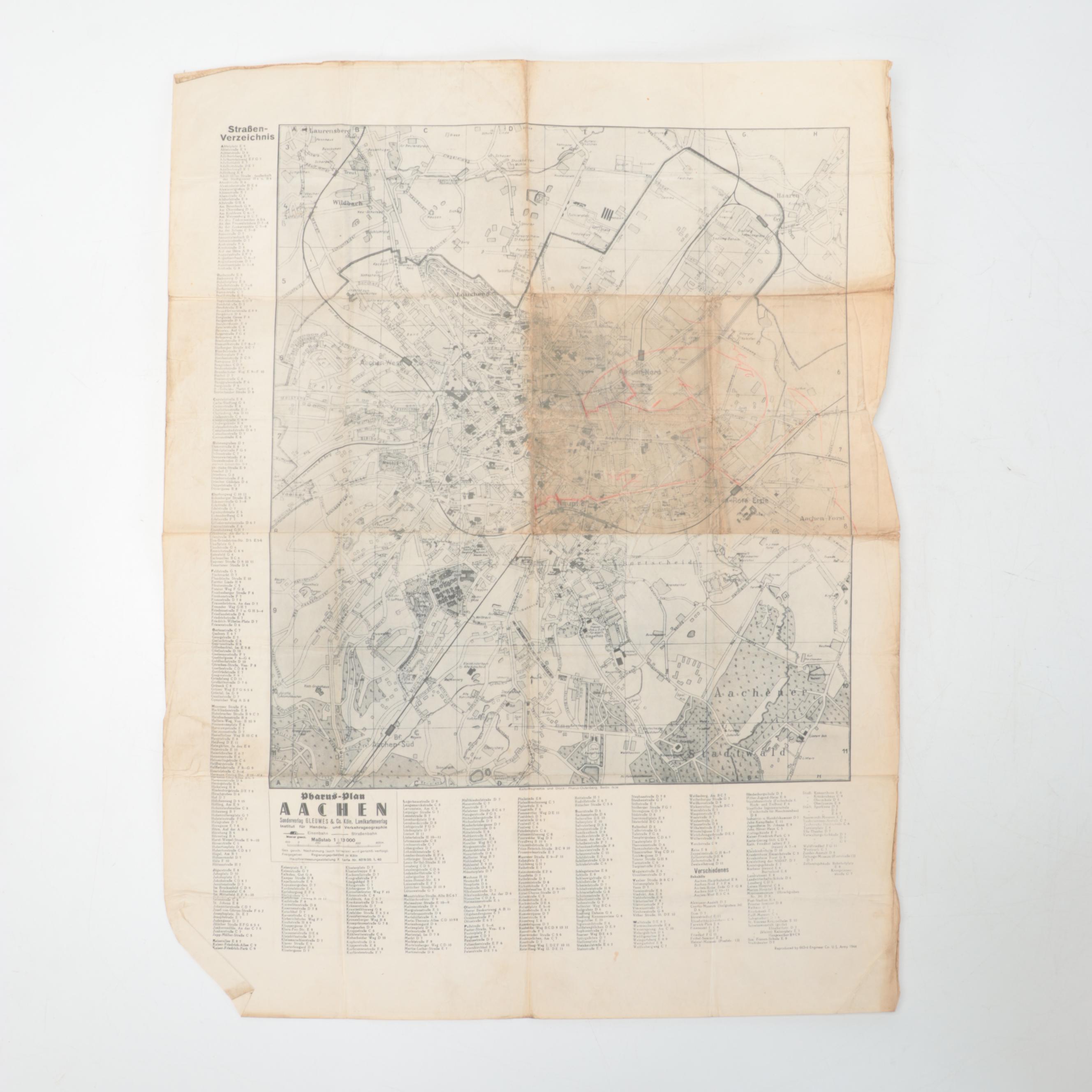 World War II German Maps, Photographs, Pamphlets and More Ephemera