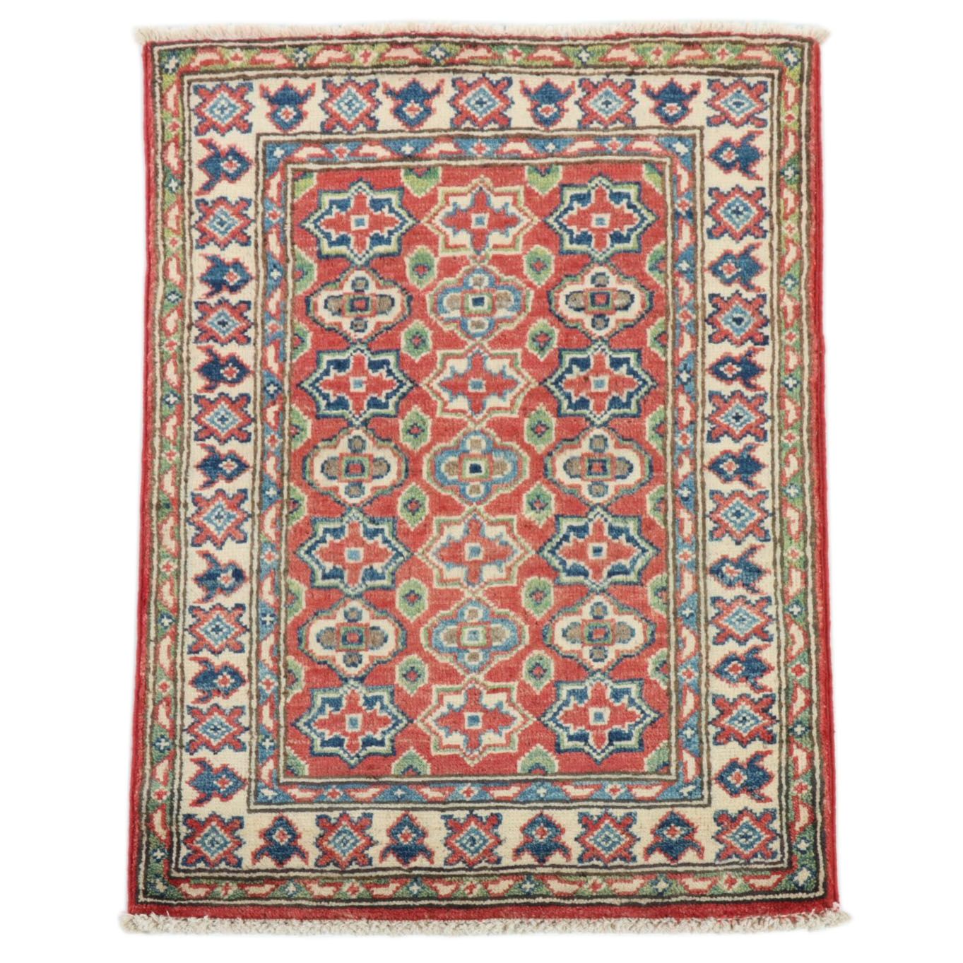 2' x 3'2 Hand-Knotted Pakistani-Turkish Style Accent Rug