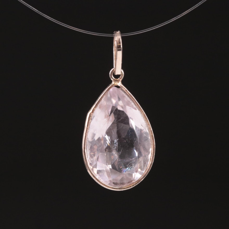 14K Amethyst Pendant