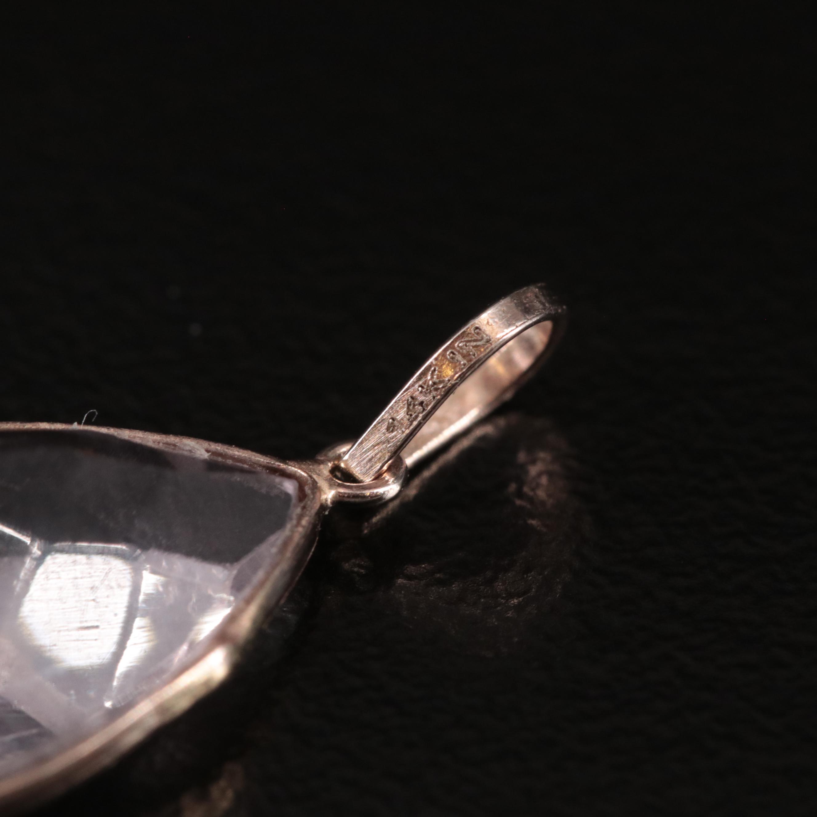 14K Amethyst Pendant