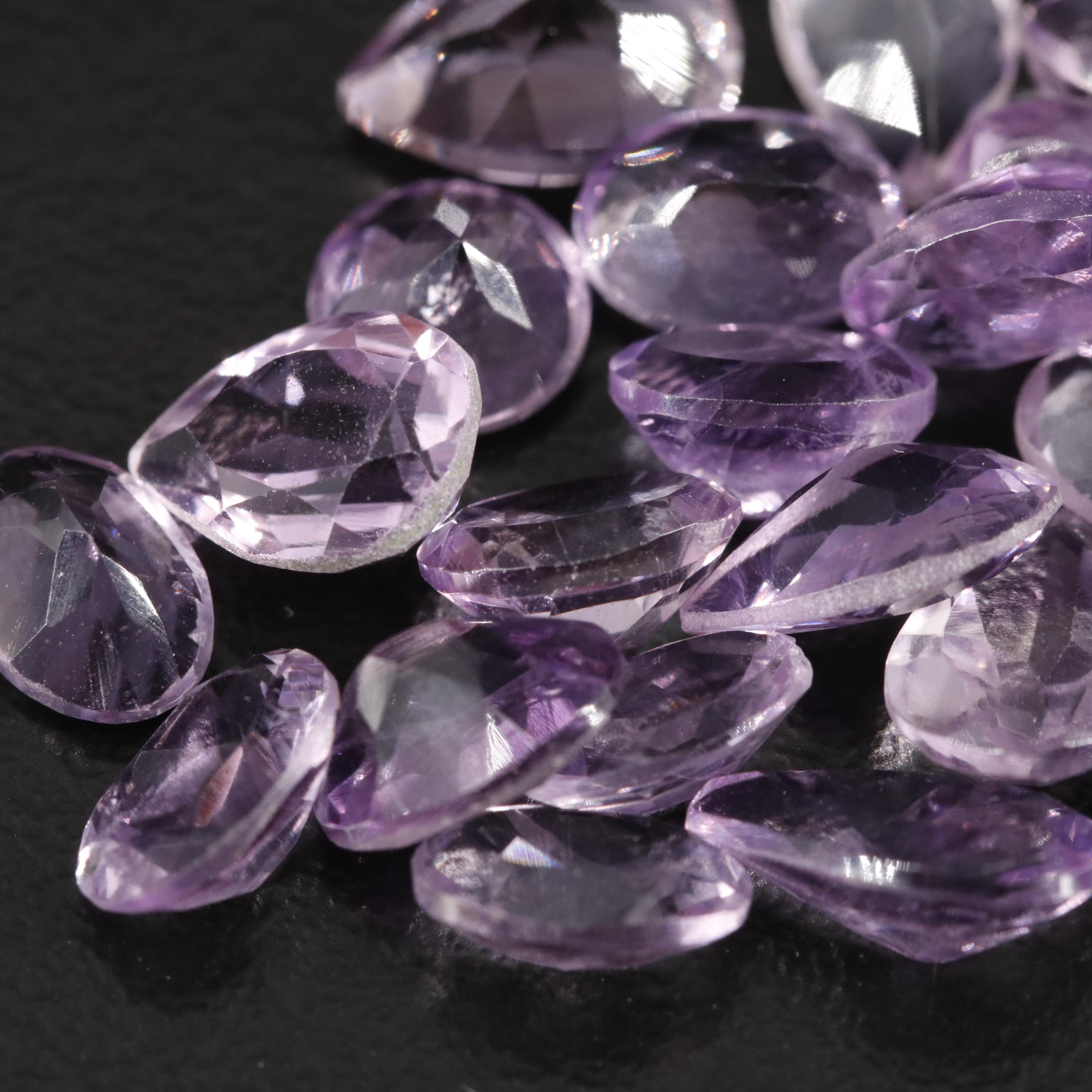 Loose 23.50 CTW Amethyst  Lot