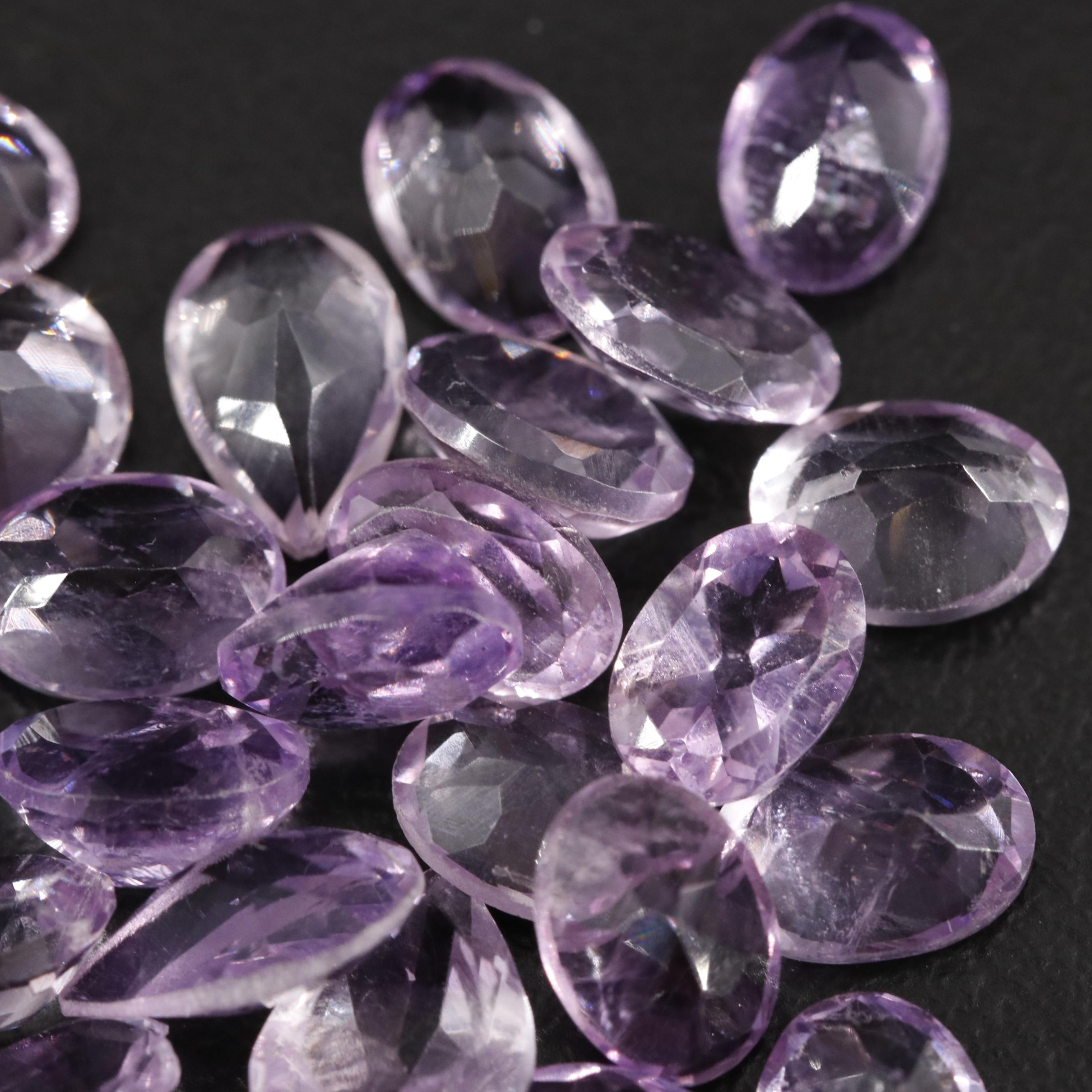 Loose 23.50 CTW Amethyst  Lot