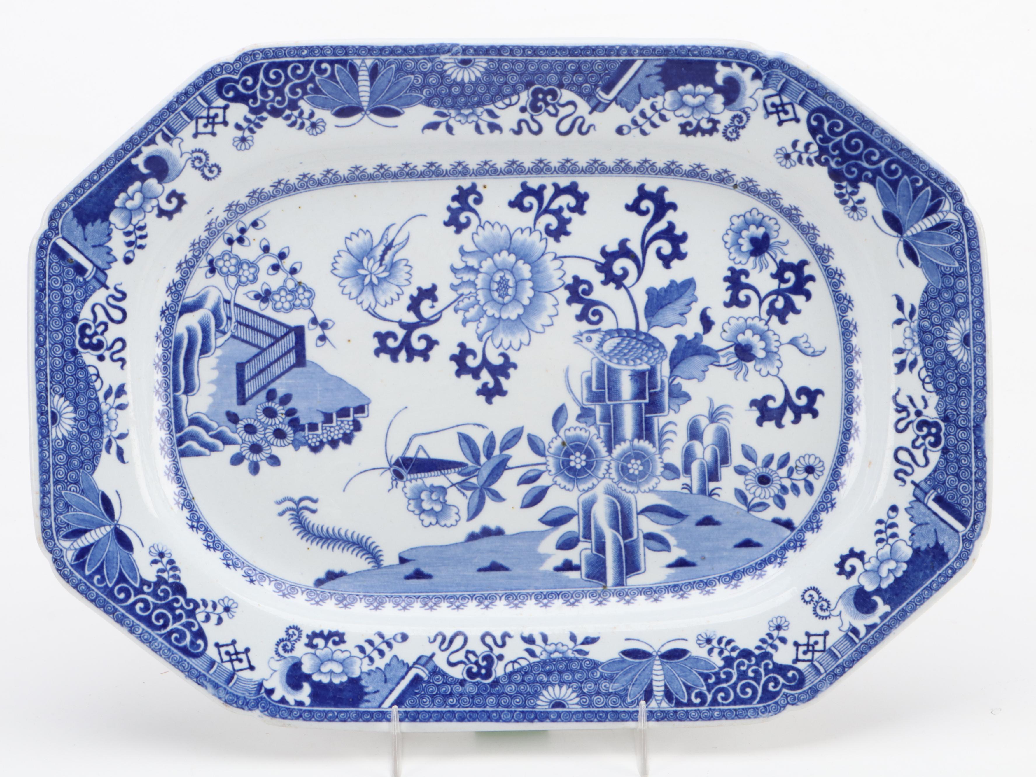 Spode Delft Stoneware Serving Dishes, 19th Century