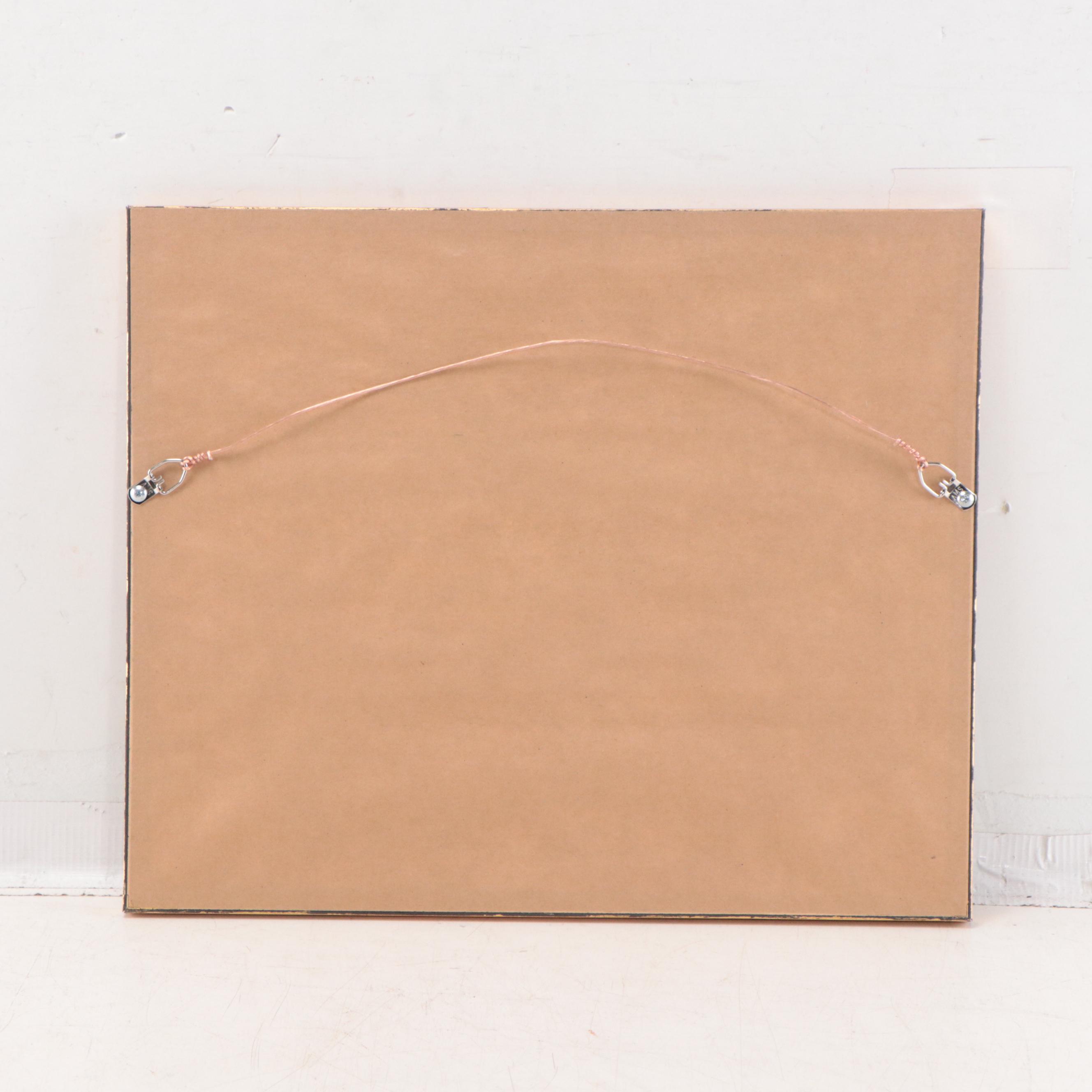 Wax Engraving Map of the World, Circa 1881