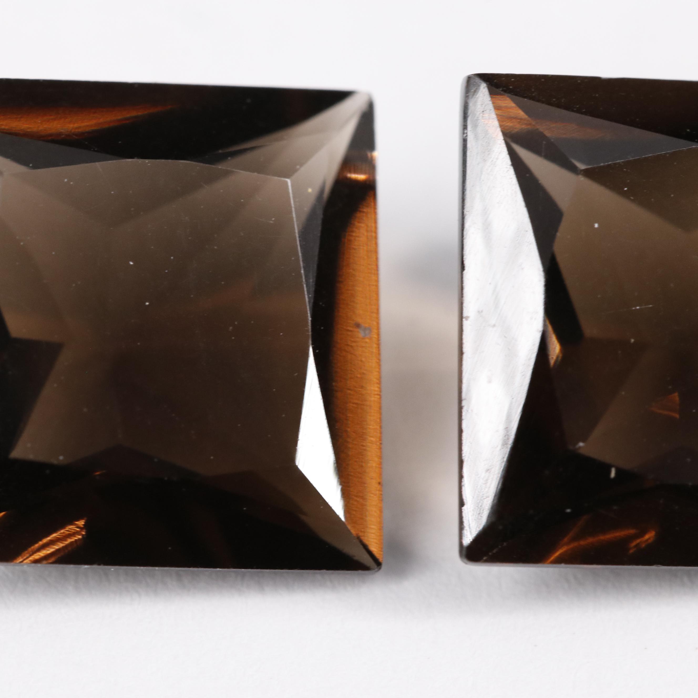 Loose 12.55 CTW Smoky Quartz