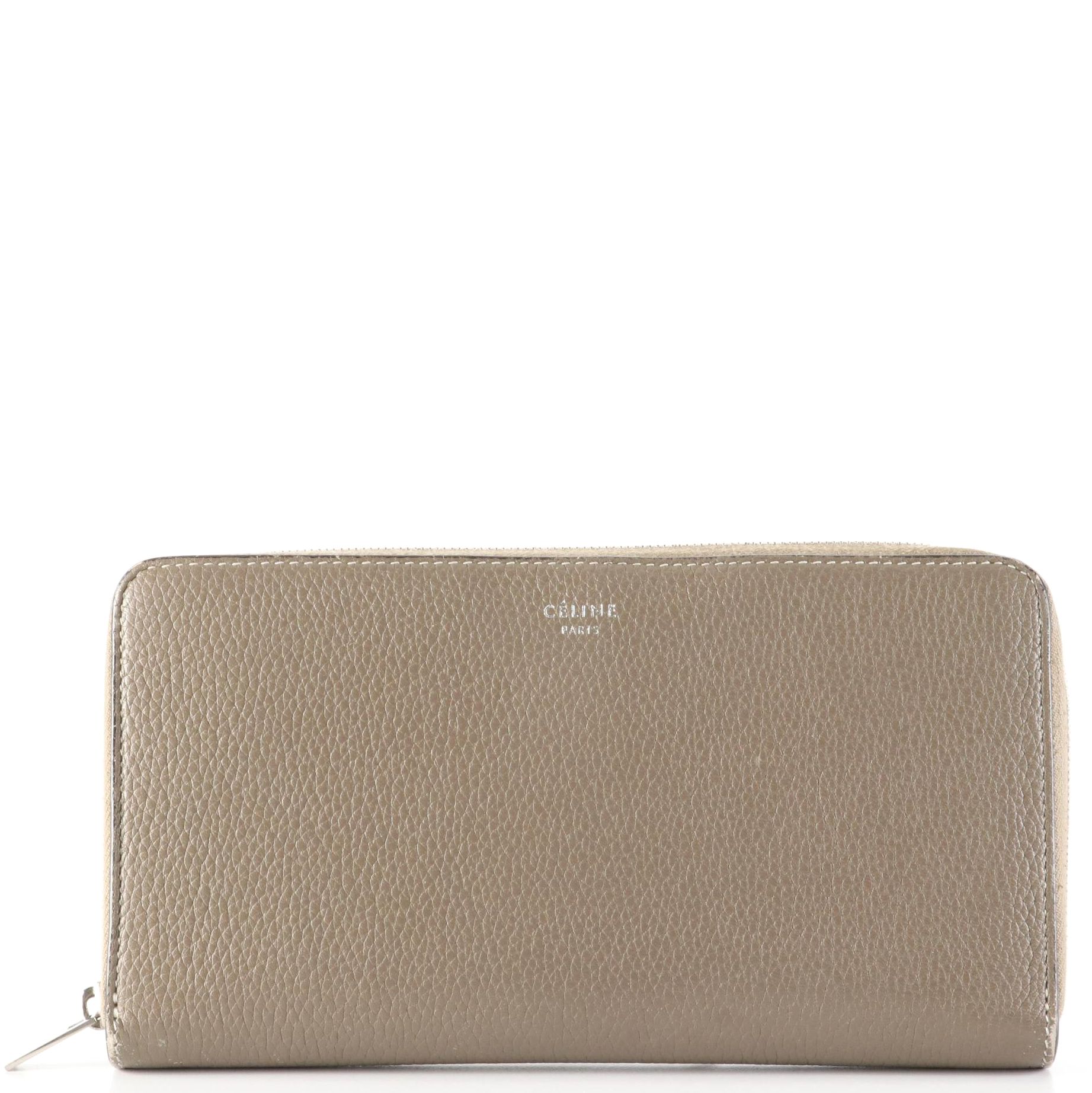 Céline Zip-Around Wallet in Calfskin Leather