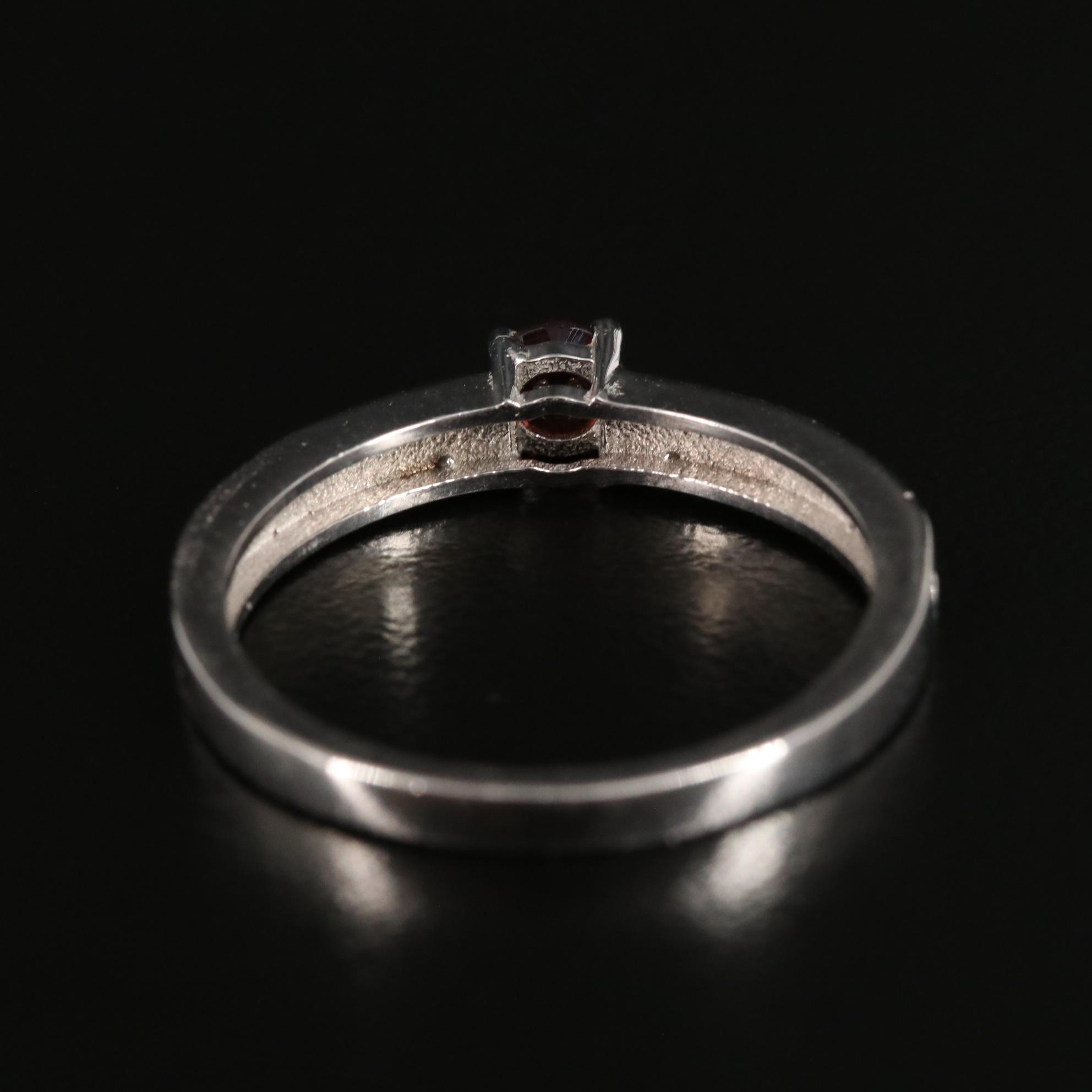 Sterling Garnet Ring