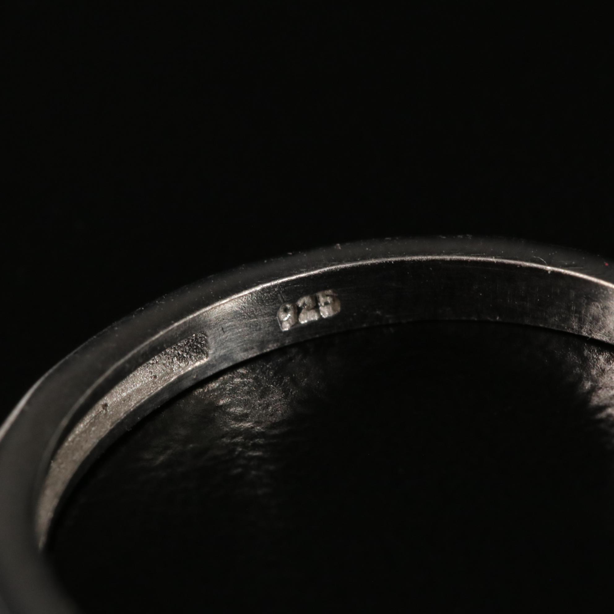 Sterling Garnet Ring