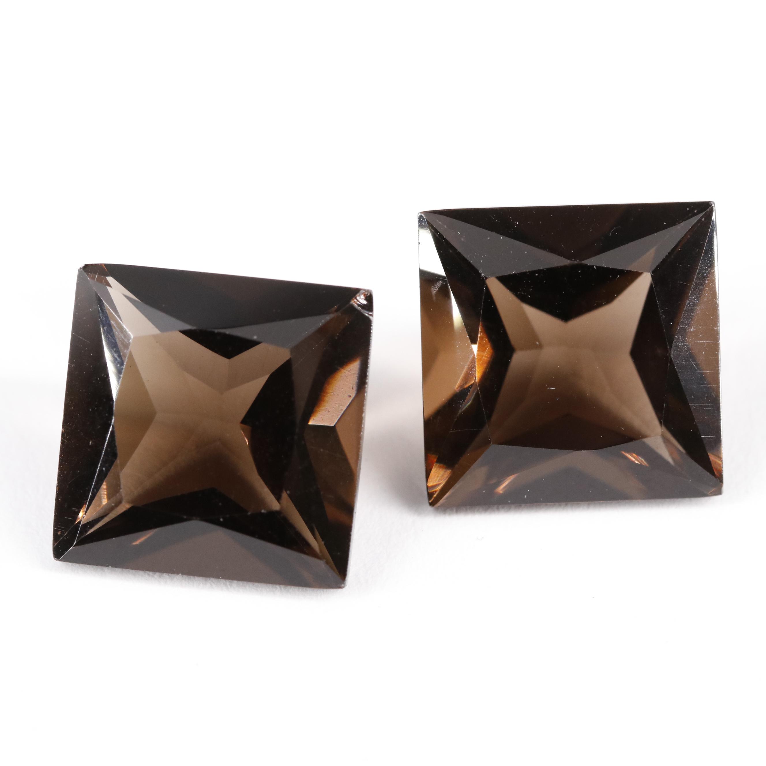 Loose 15.25 CTW Smoky Quartz Lot