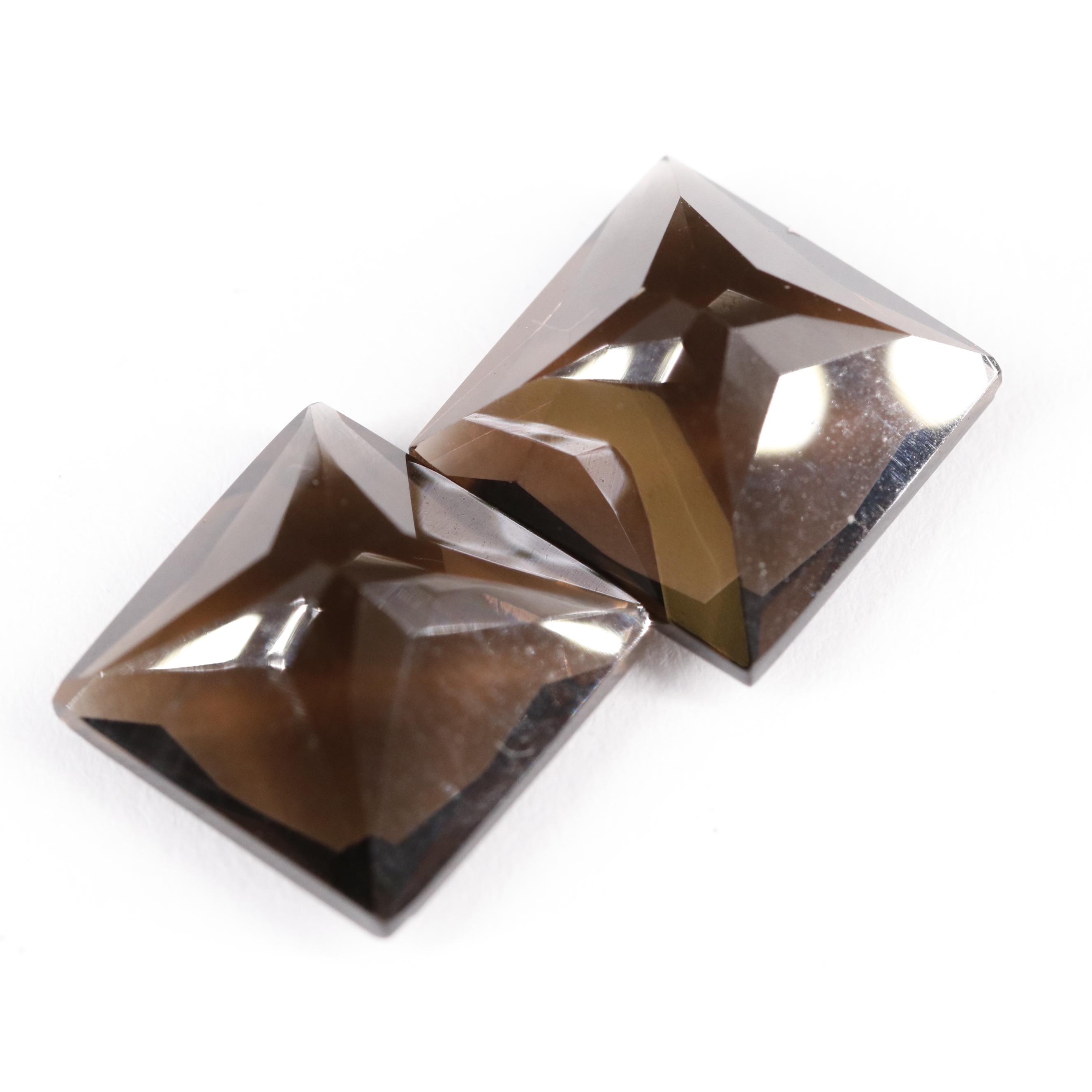 Loose 15.25 CTW Smoky Quartz Lot